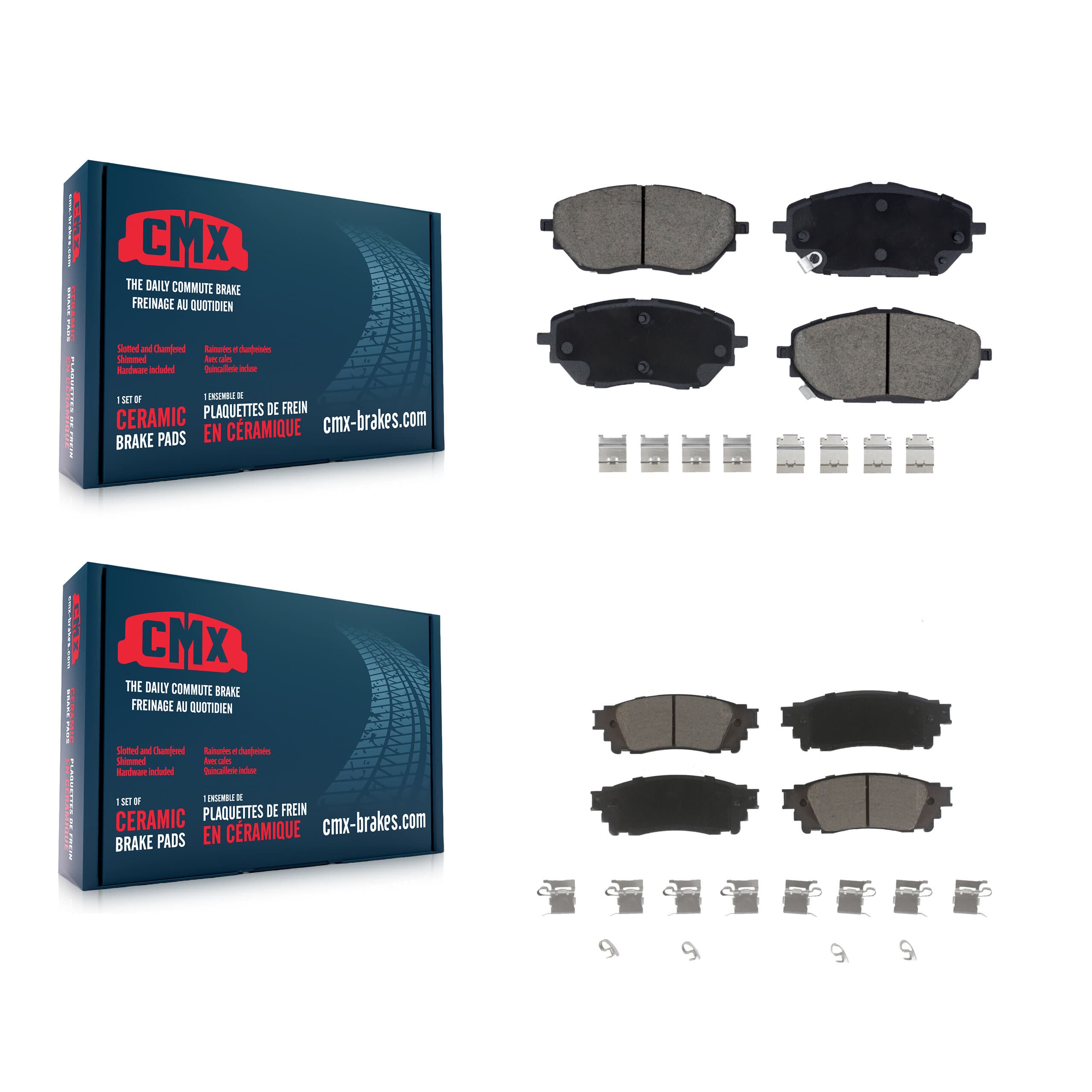 CMX - KCX-100469 - Front and Rear Disc Brake Pad Kits image 1