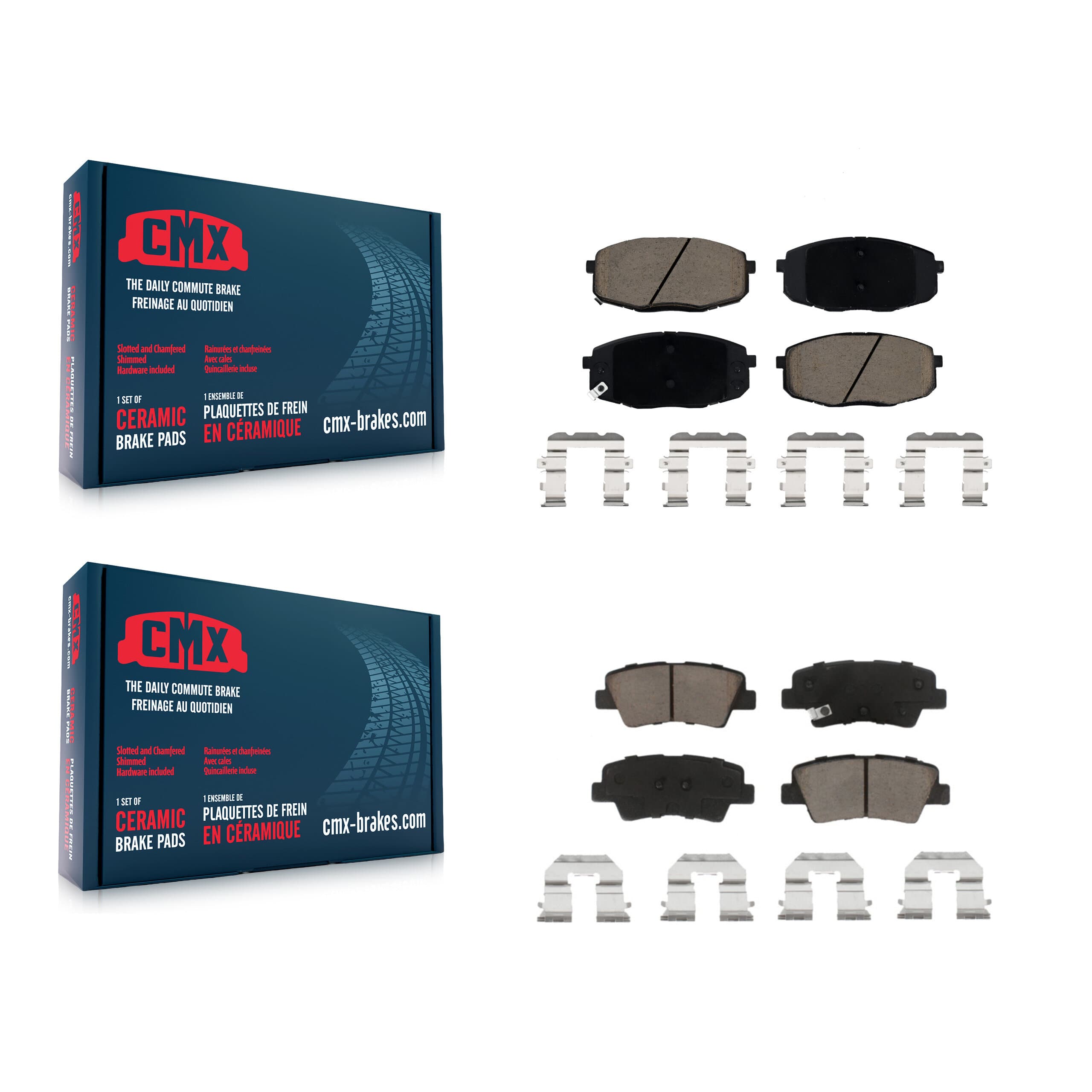 CMX - KCX-100470 - Front and Rear Disc Brake Pad Kits image 1