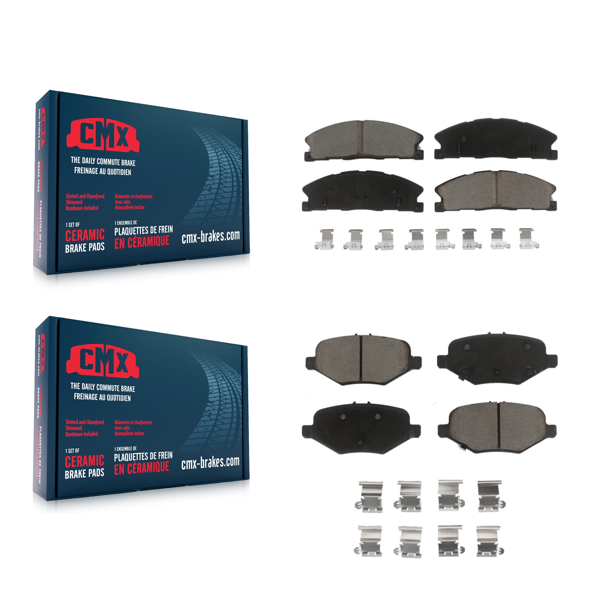 CMX - KCX-100471 - Front and Rear Disc Brake Pad Kits image 1