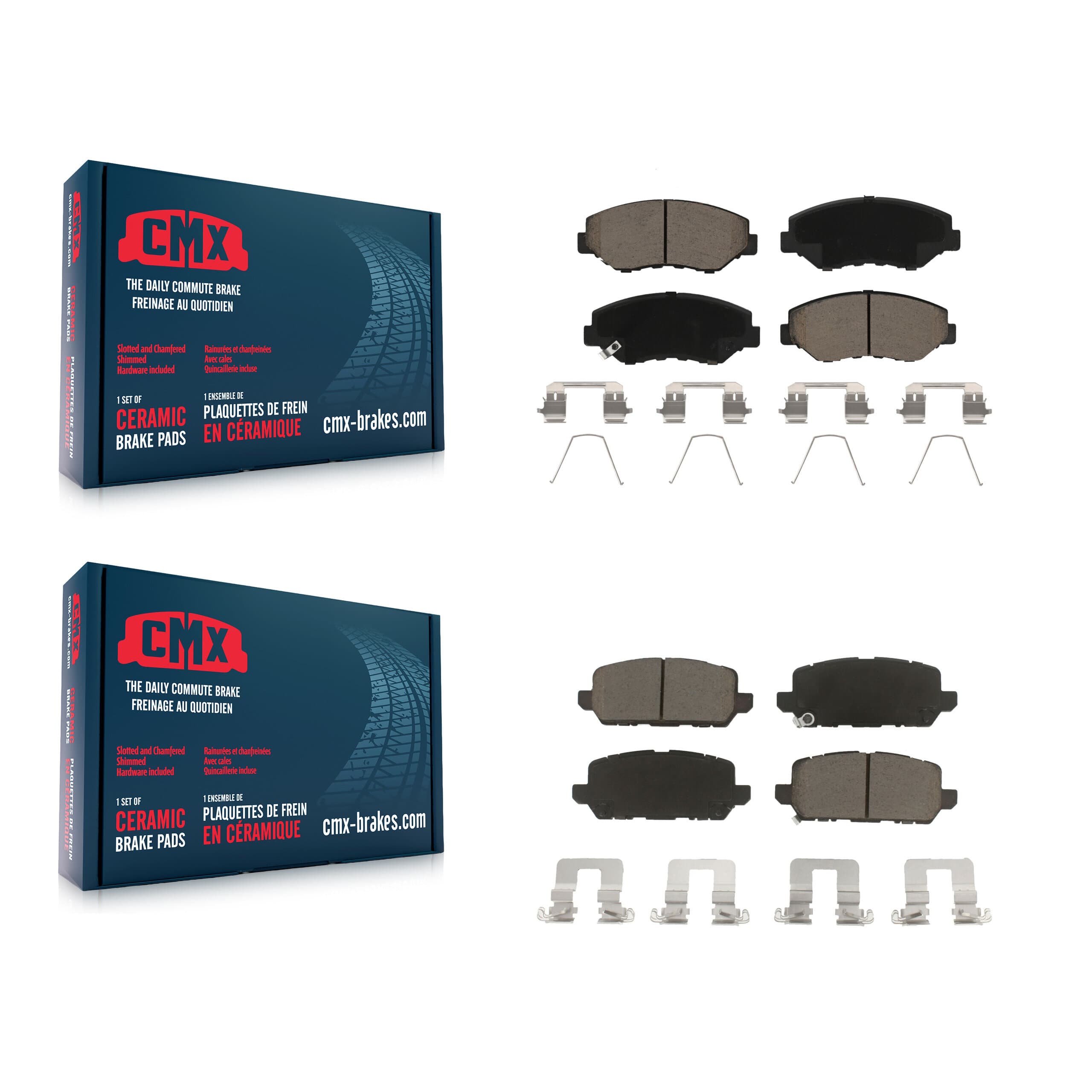 CMX - KCX-100476 - Front and Rear Disc Brake Pad Kits image 1