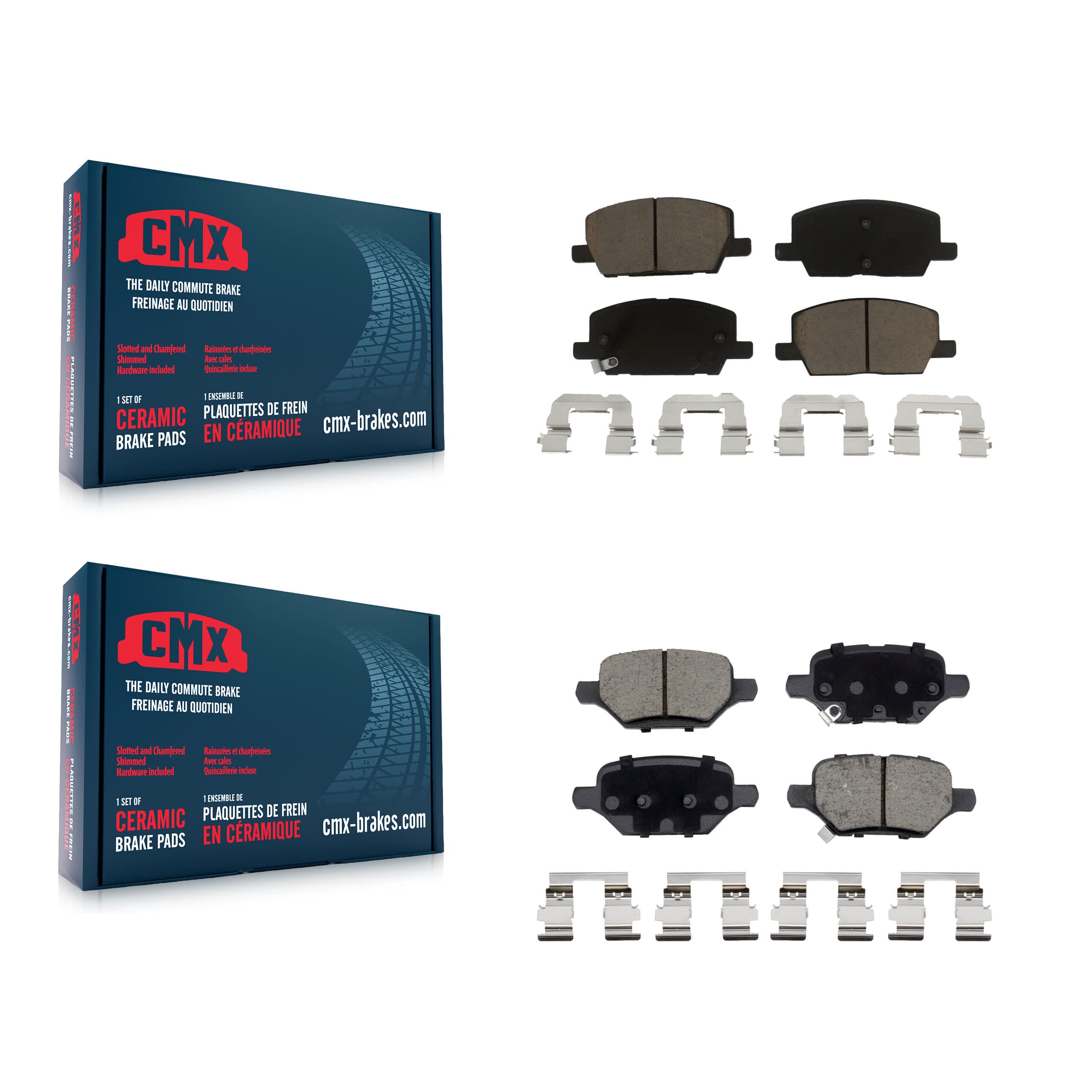 CMX - KCX-100480 - Front and Rear Disc Brake Pad Kits image 1