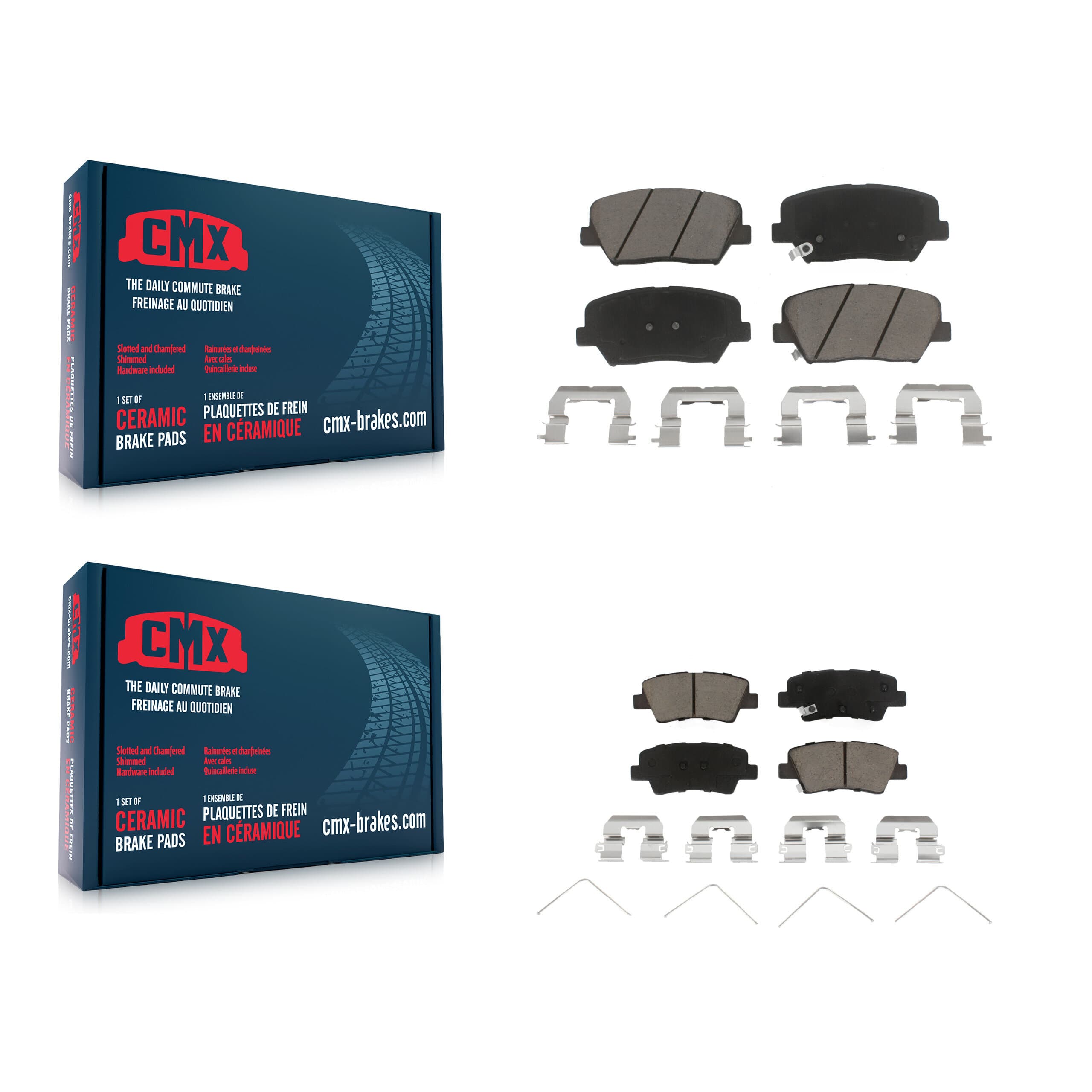 CMX - KCX-100484 - Front and Rear Disc Brake Pad Kits image 1