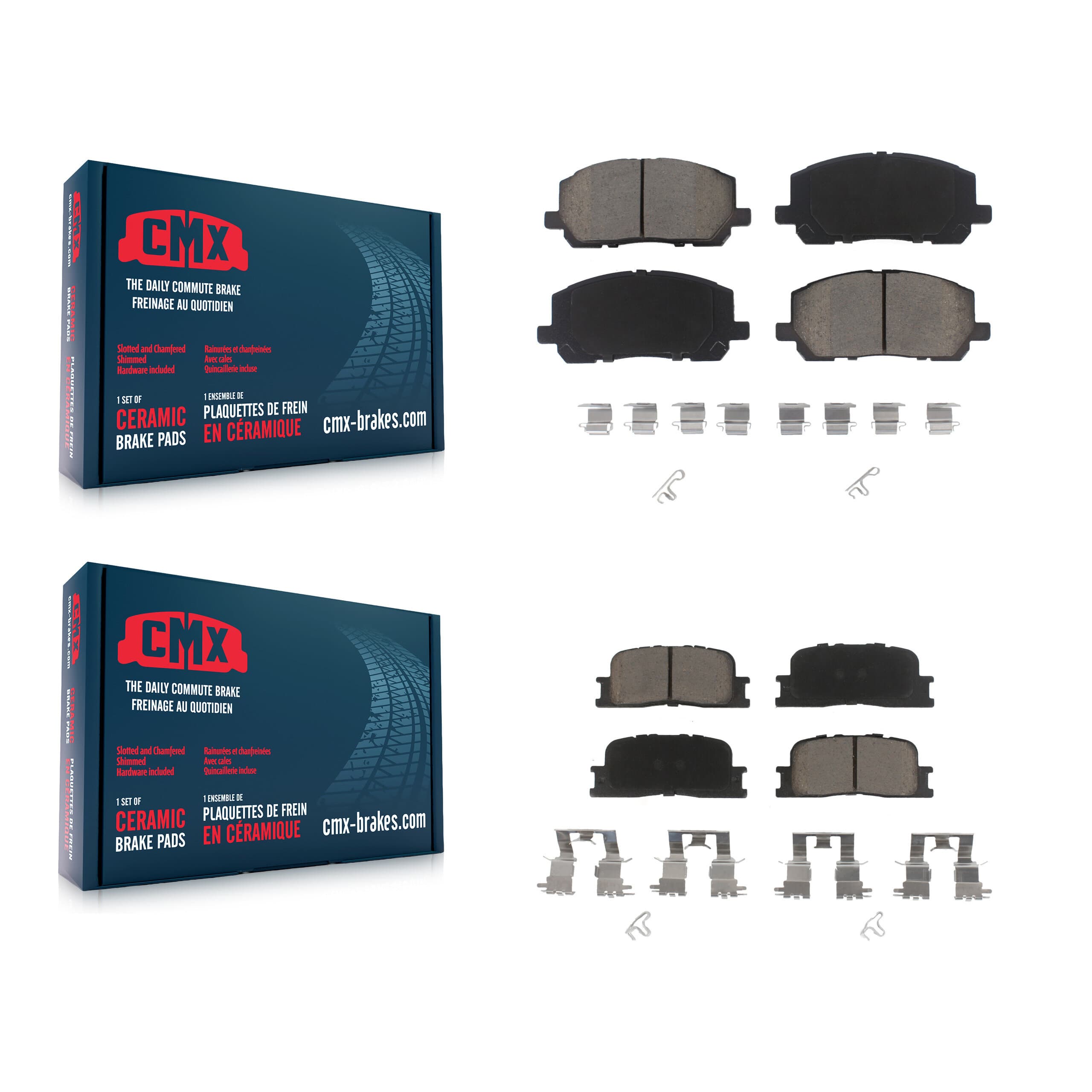 CMX - KCX-100487 - Front and Rear Disc Brake Pad Kits image 1