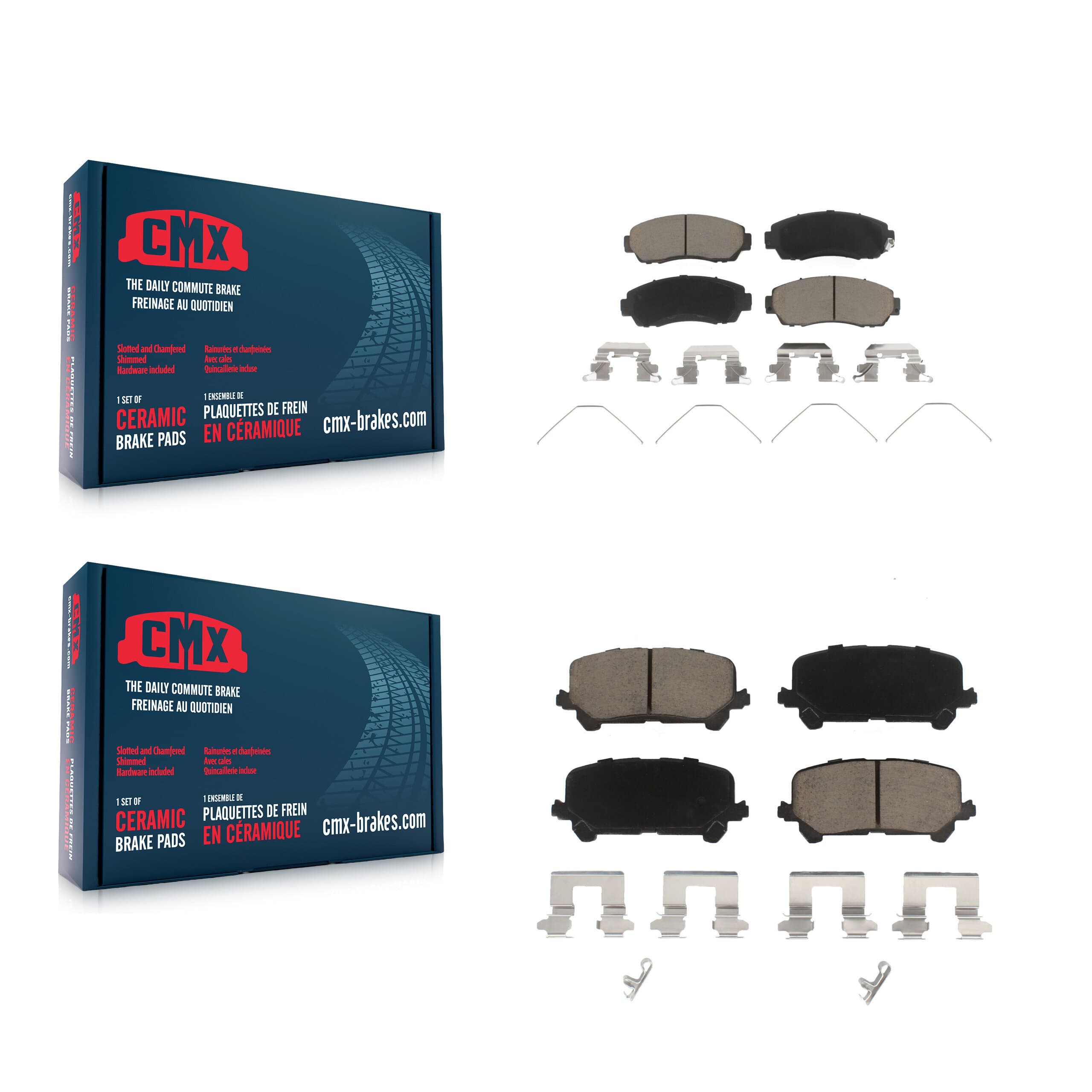 CMX - KCX-100492 - Front and Rear Disc Brake Pad Kits image 1