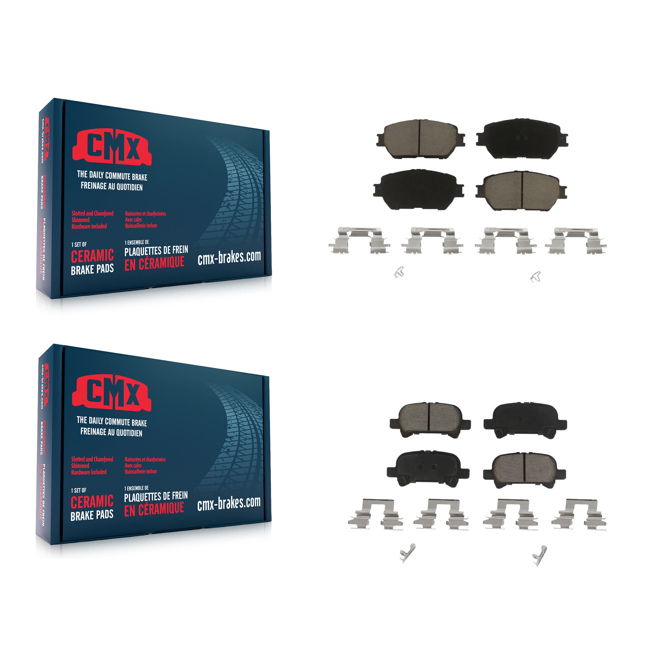 CMX - KCX-100493 - Front and Rear Disc Brake Pad Kits image 1