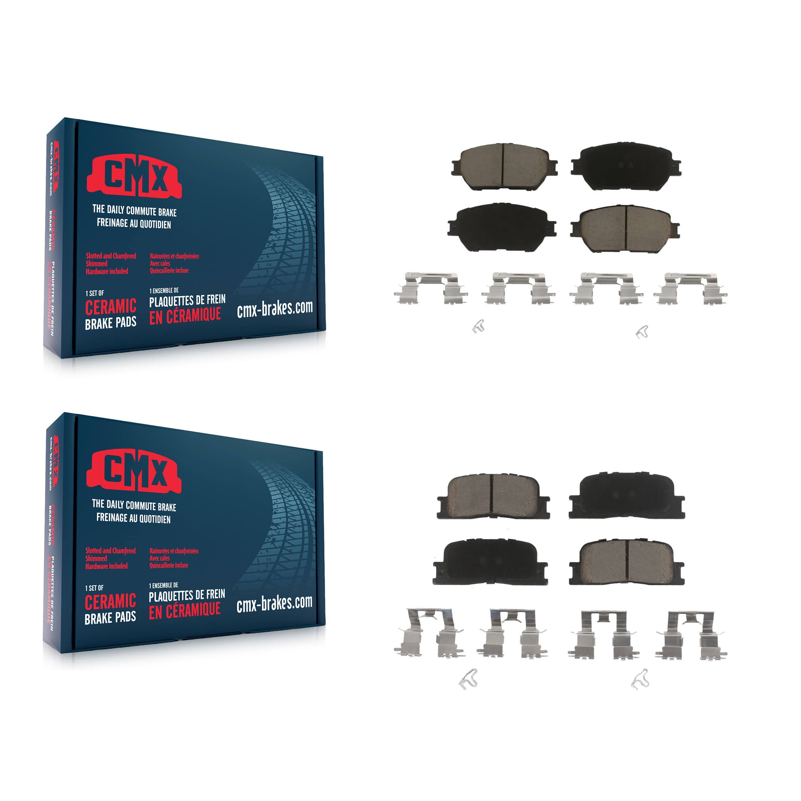 CMX - KCX-100494 - Front and Rear Disc Brake Pad Kits image 1