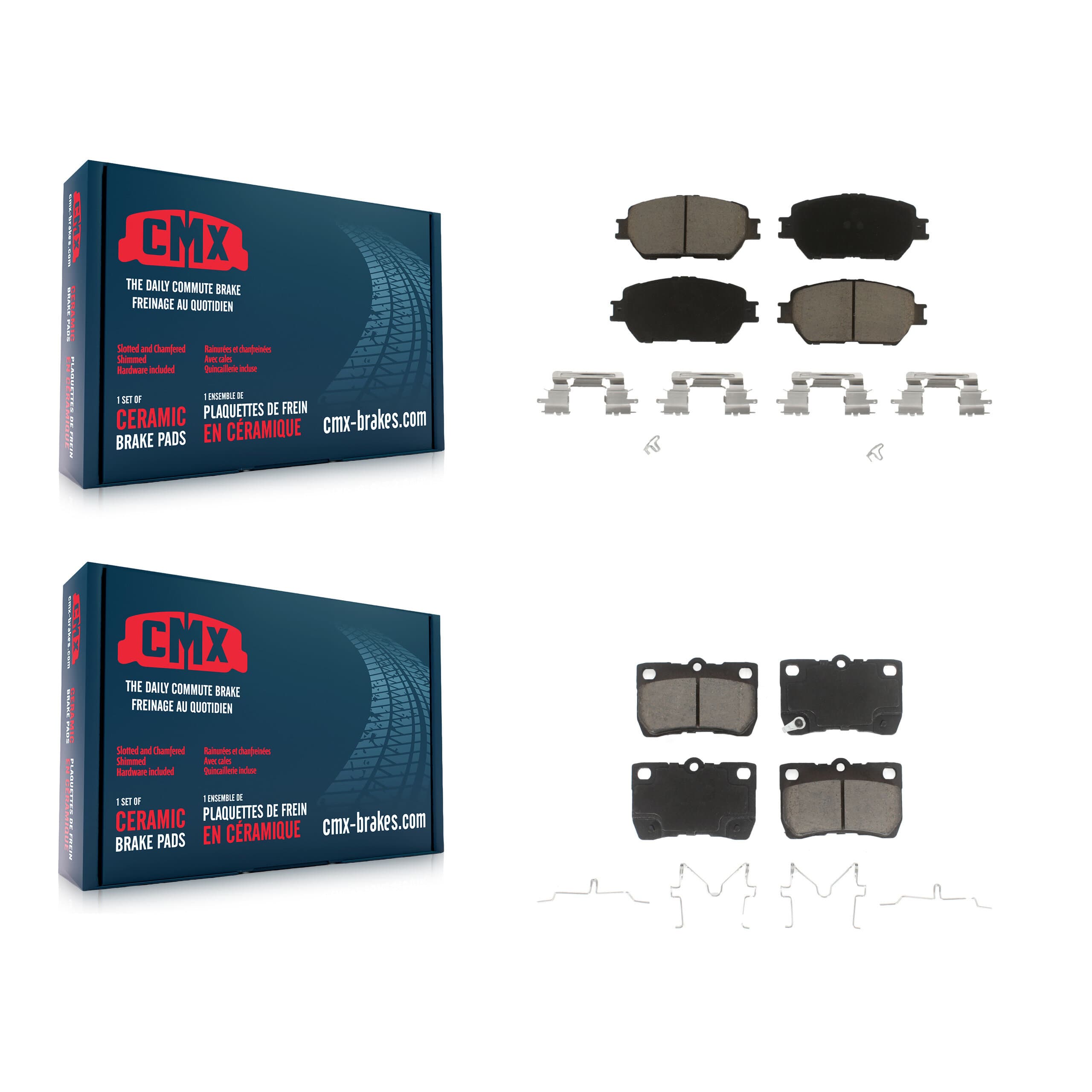 CMX - KCX-100497 - Front and Rear Disc Brake Pad Kits image 1