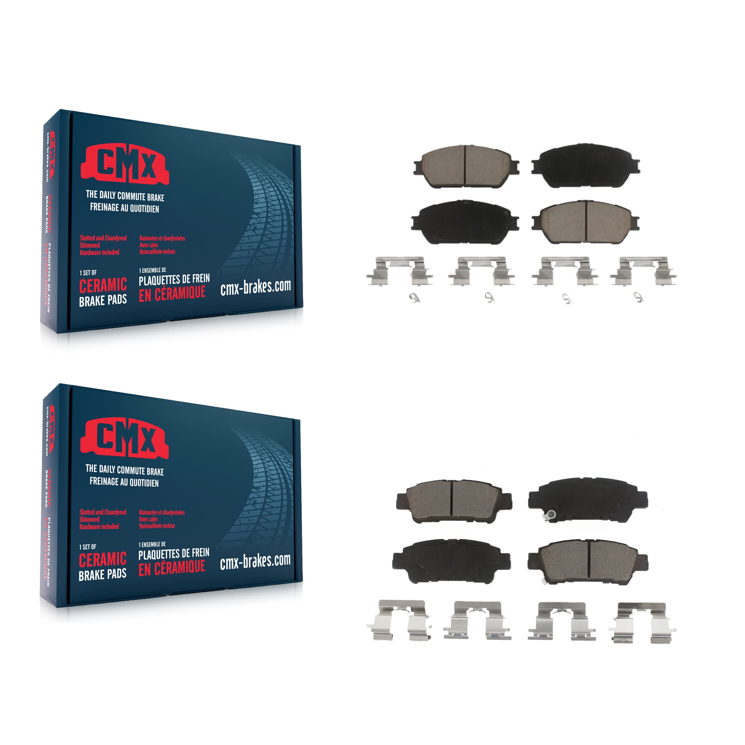CMX - KCX-100499 - Front and Rear Disc Brake Pad Kits image 1