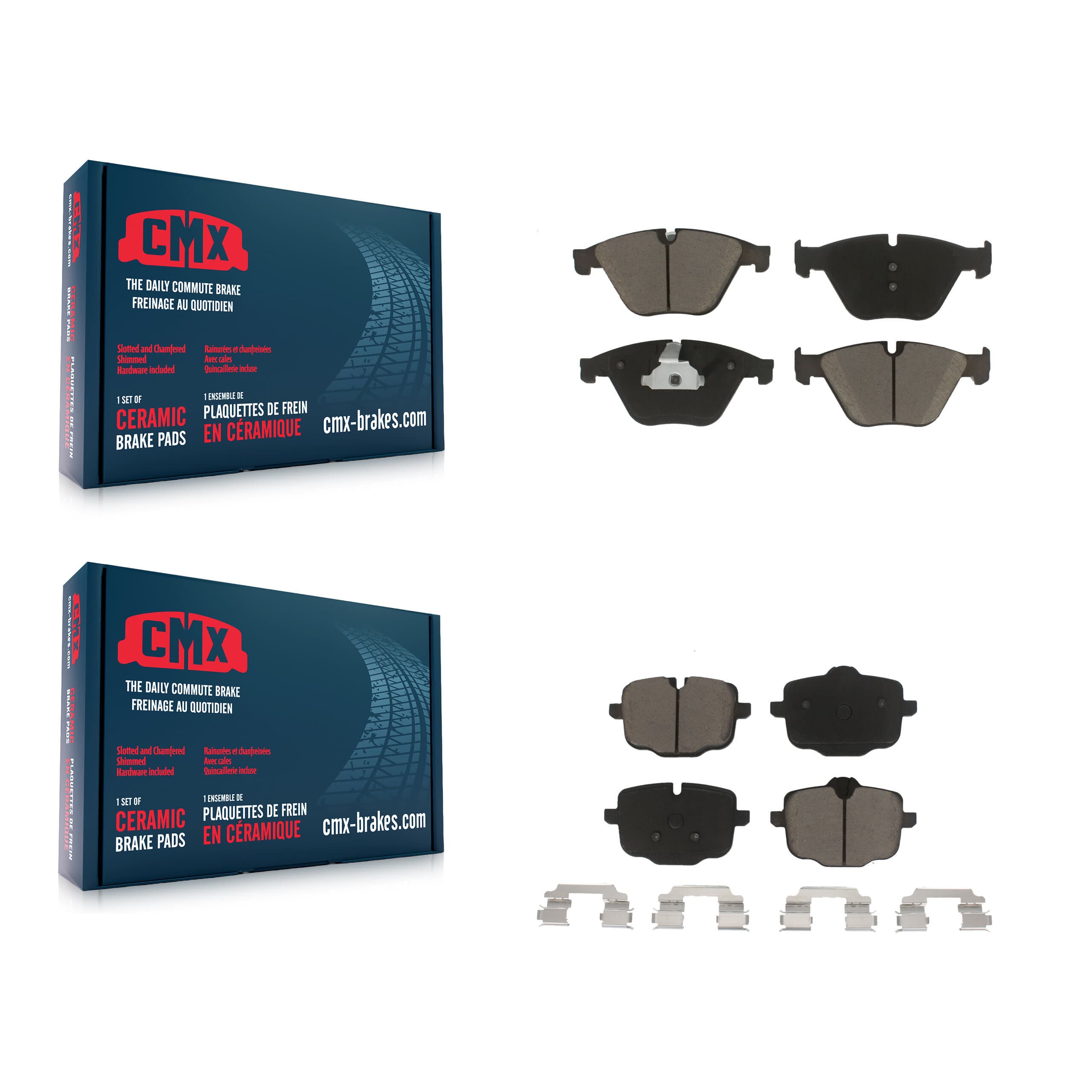 CMX - KCX-100502 - Front and Rear Disc Brake Pad Kits image 1