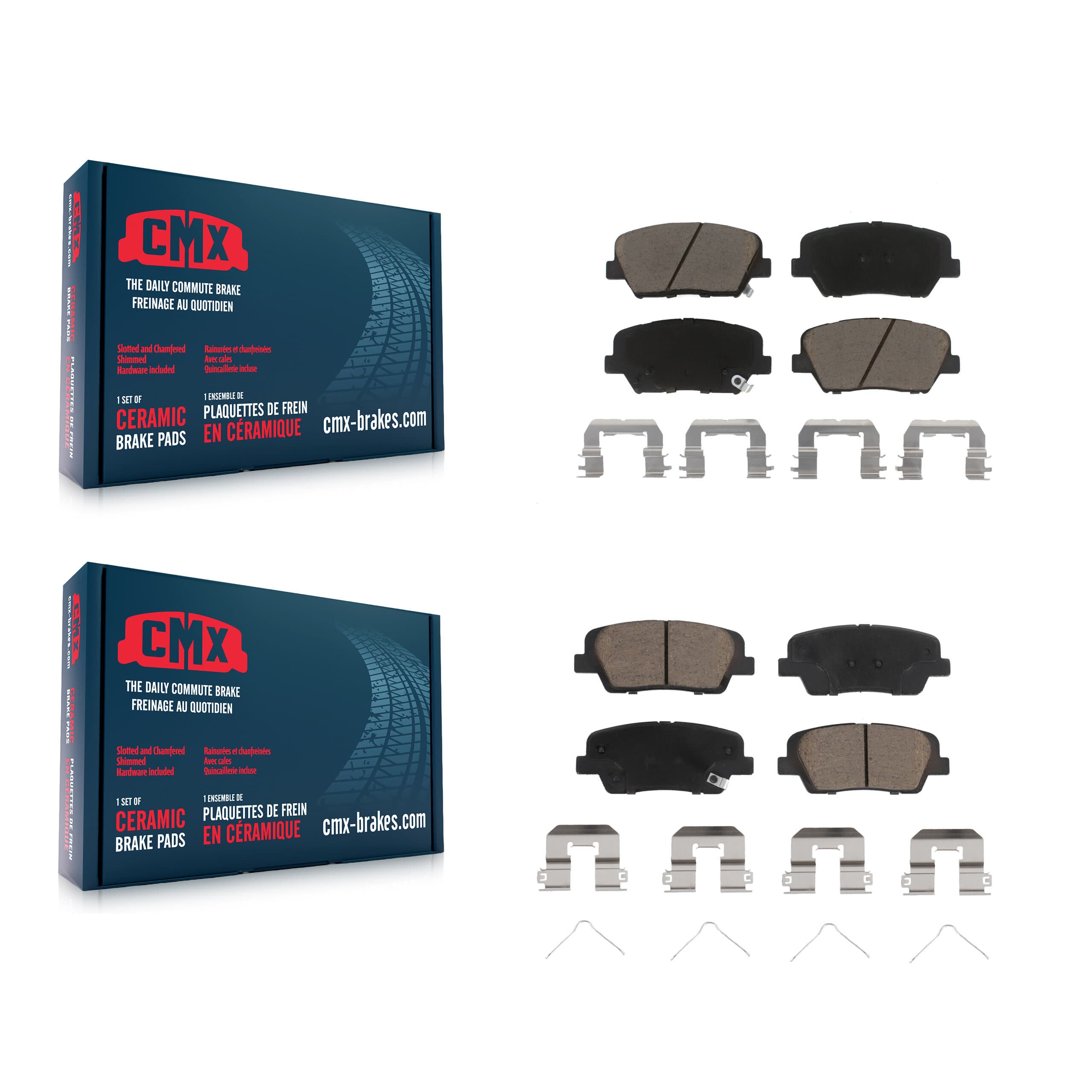 CMX - KCX-100507 - Front and Rear Disc Brake Pad Kits image 1