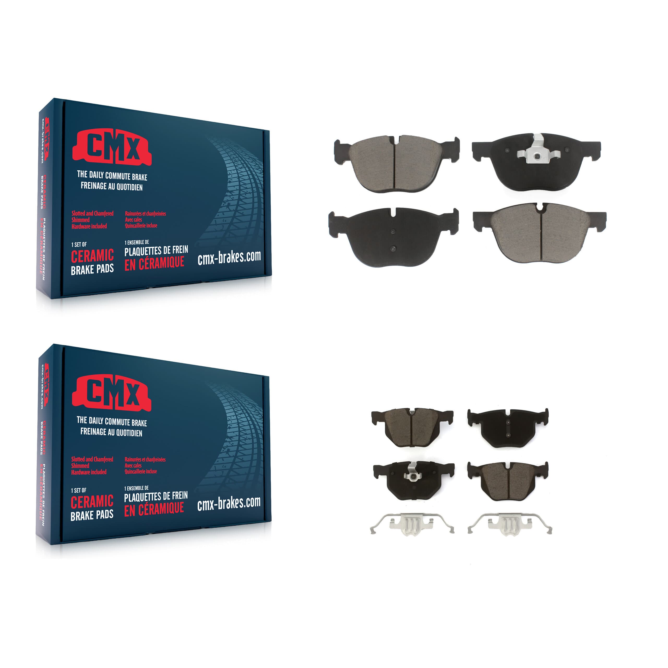 CMX - KCX-100509 - Front and Rear Disc Brake Pad Kits image 1