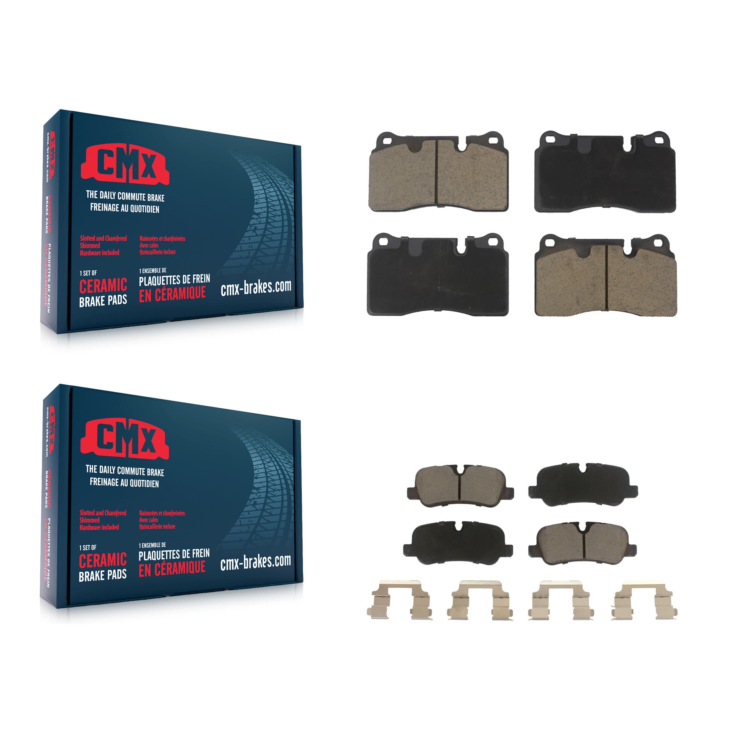 CMX - KCX-100518 - Front and Rear Disc Brake Pad Kits image 1