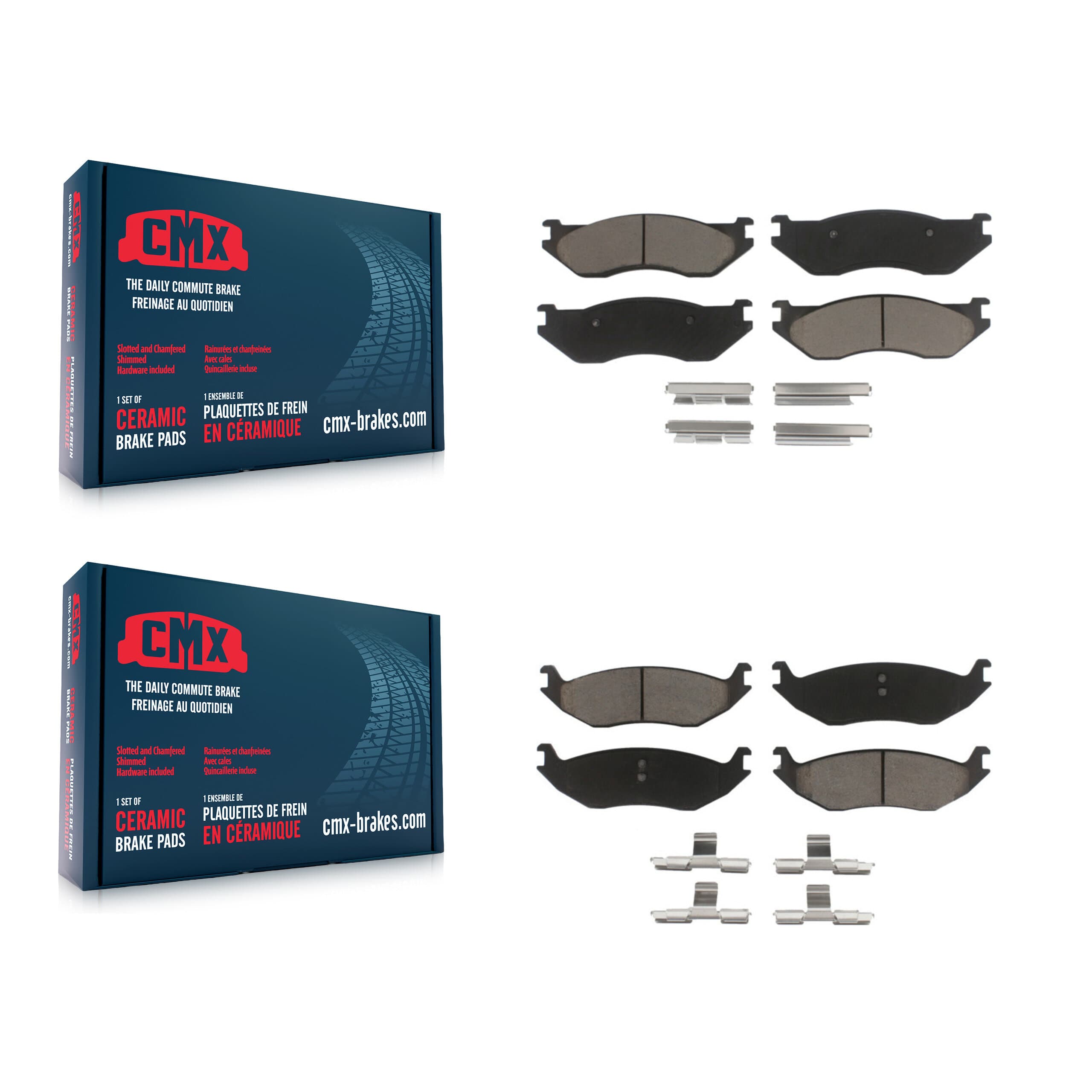 CMX - KCX-100519 - Front and Rear Disc Brake Pad Kits image 1