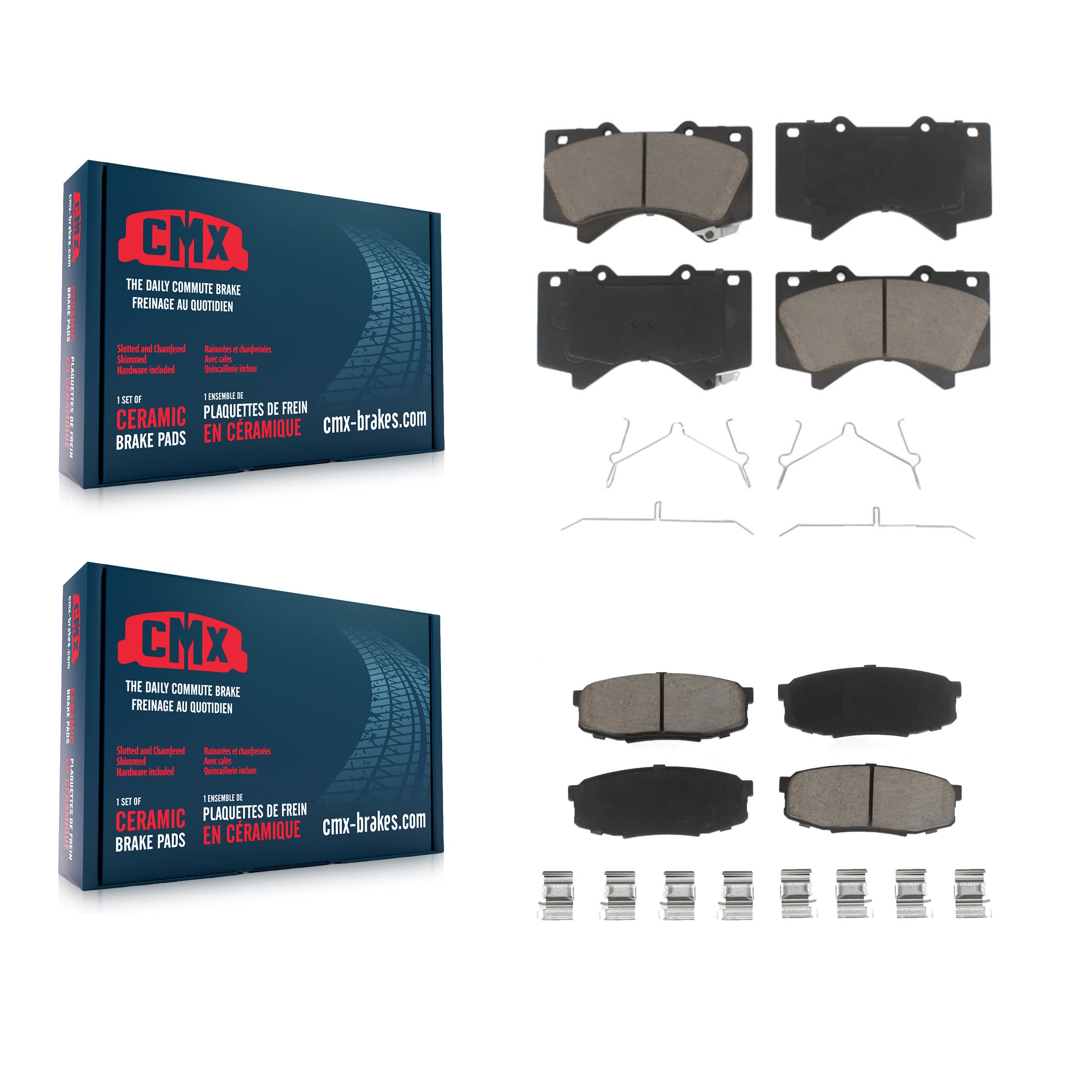 CMX - KCX-100526 - Front and Rear Disc Brake Pad Kits image 1