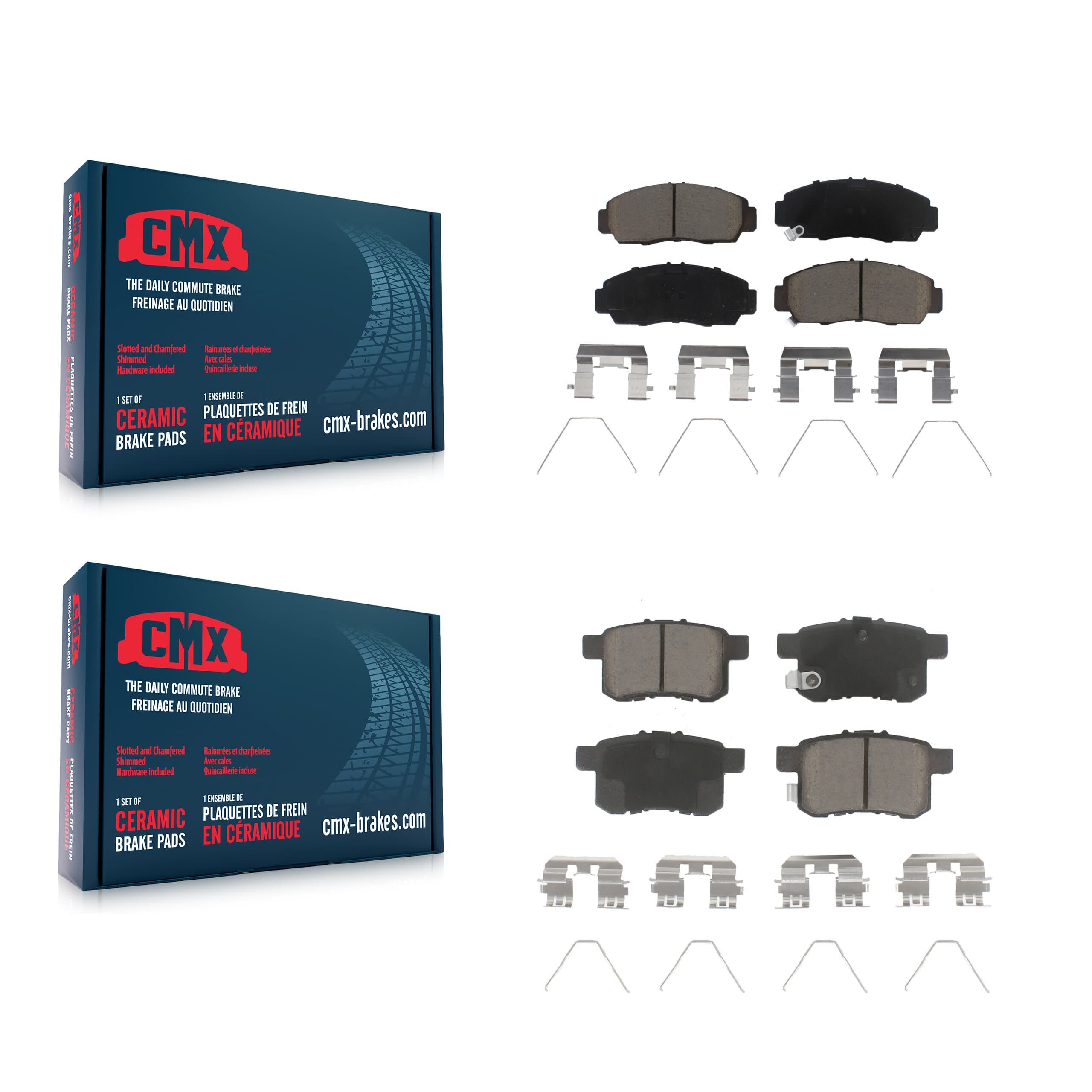 CMX - KCX-100527 - Front and Rear Disc Brake Pad Kits image 1