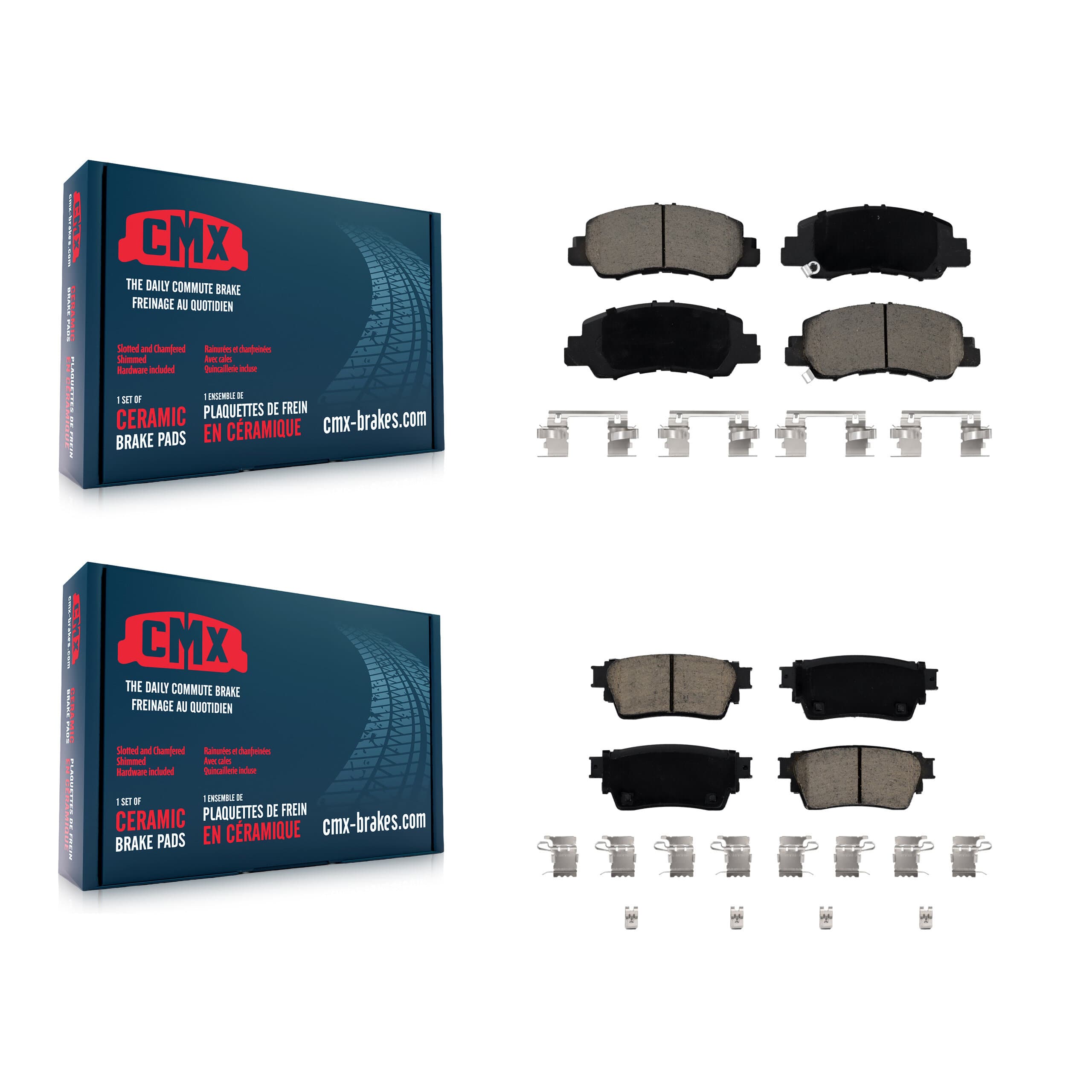 CMX - KCX-100530 - Front and Rear Disc Brake Pad Kits image 1