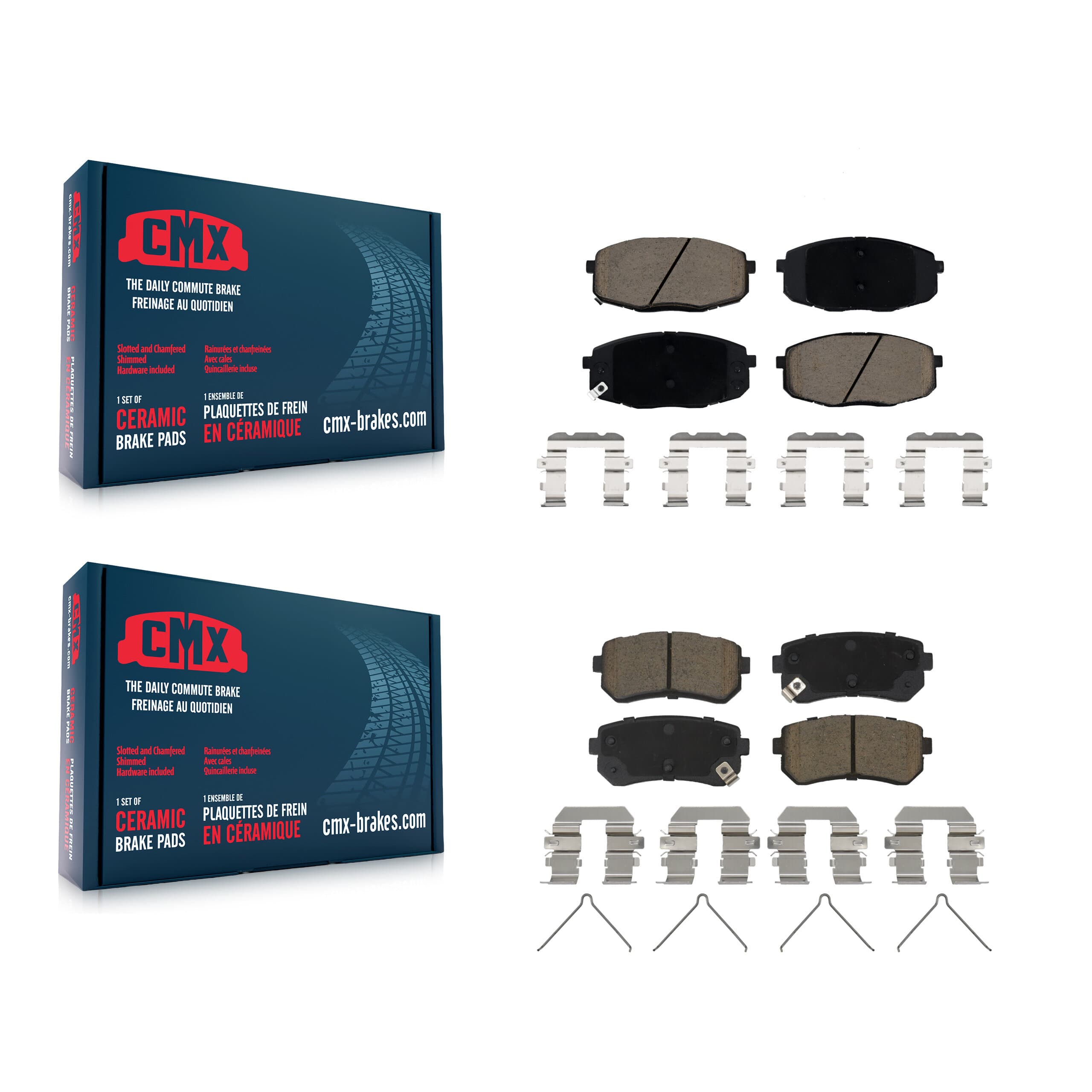 CMX - KCX-100531 - Front and Rear Disc Brake Pad Kits image 1
