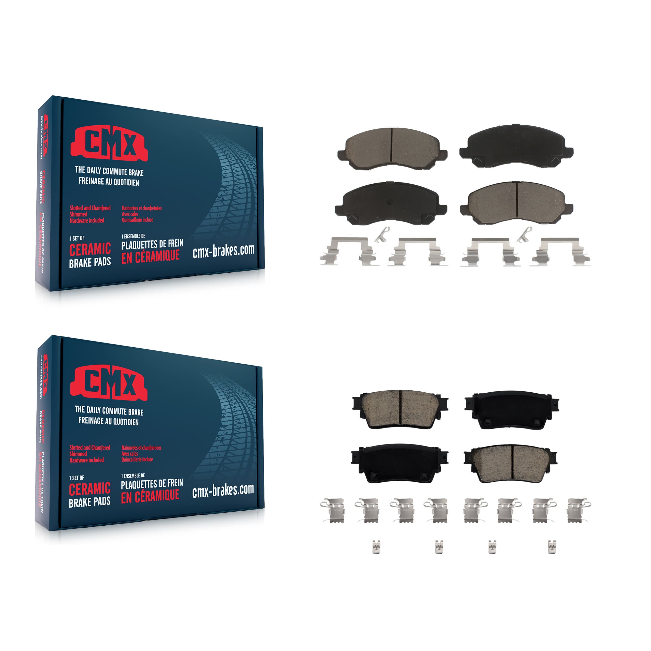 CMX - KCX-100532 - Front and Rear Disc Brake Pad Kits image 1