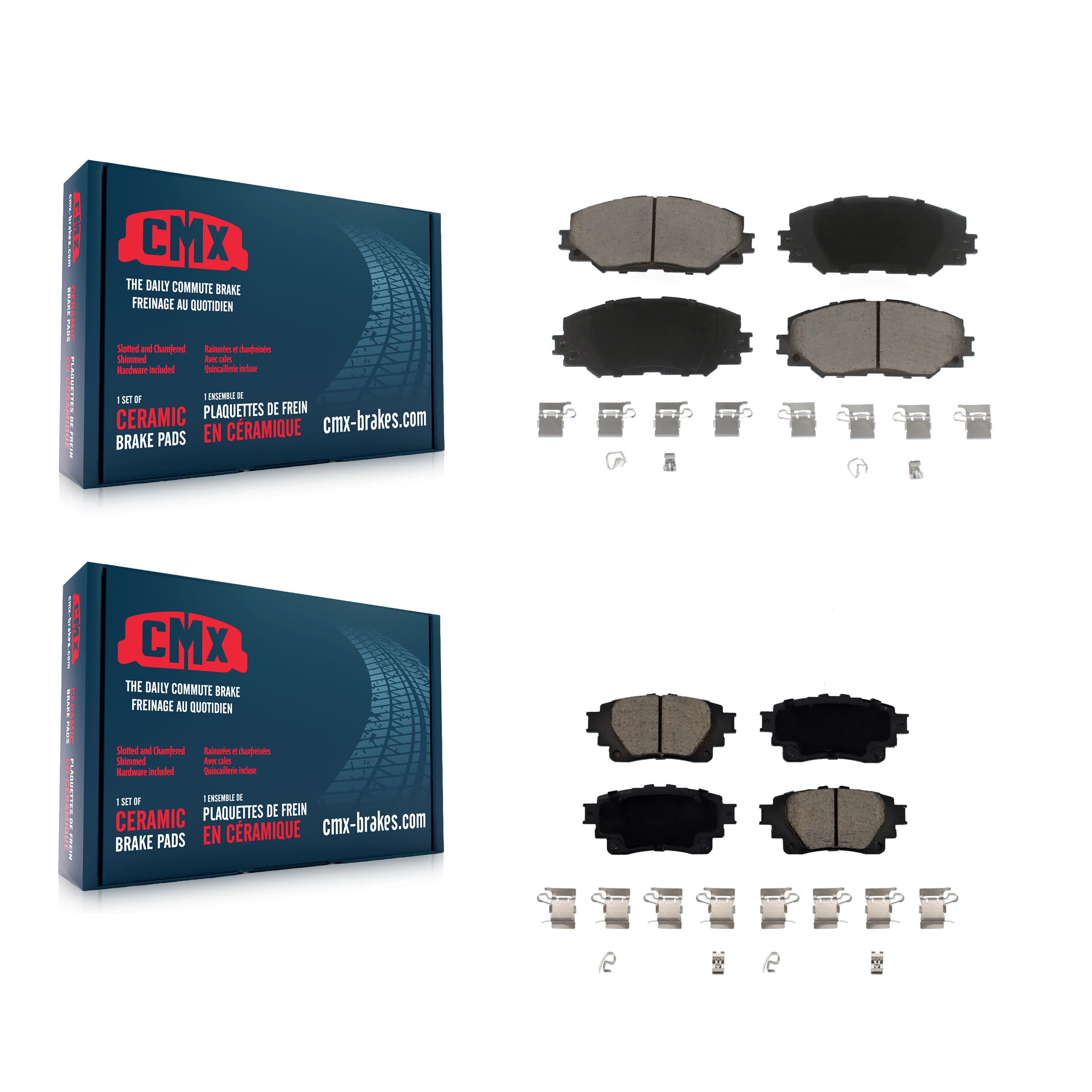 CMX - KCX-100536 - Front and Rear Disc Brake Pad Kits image 1
