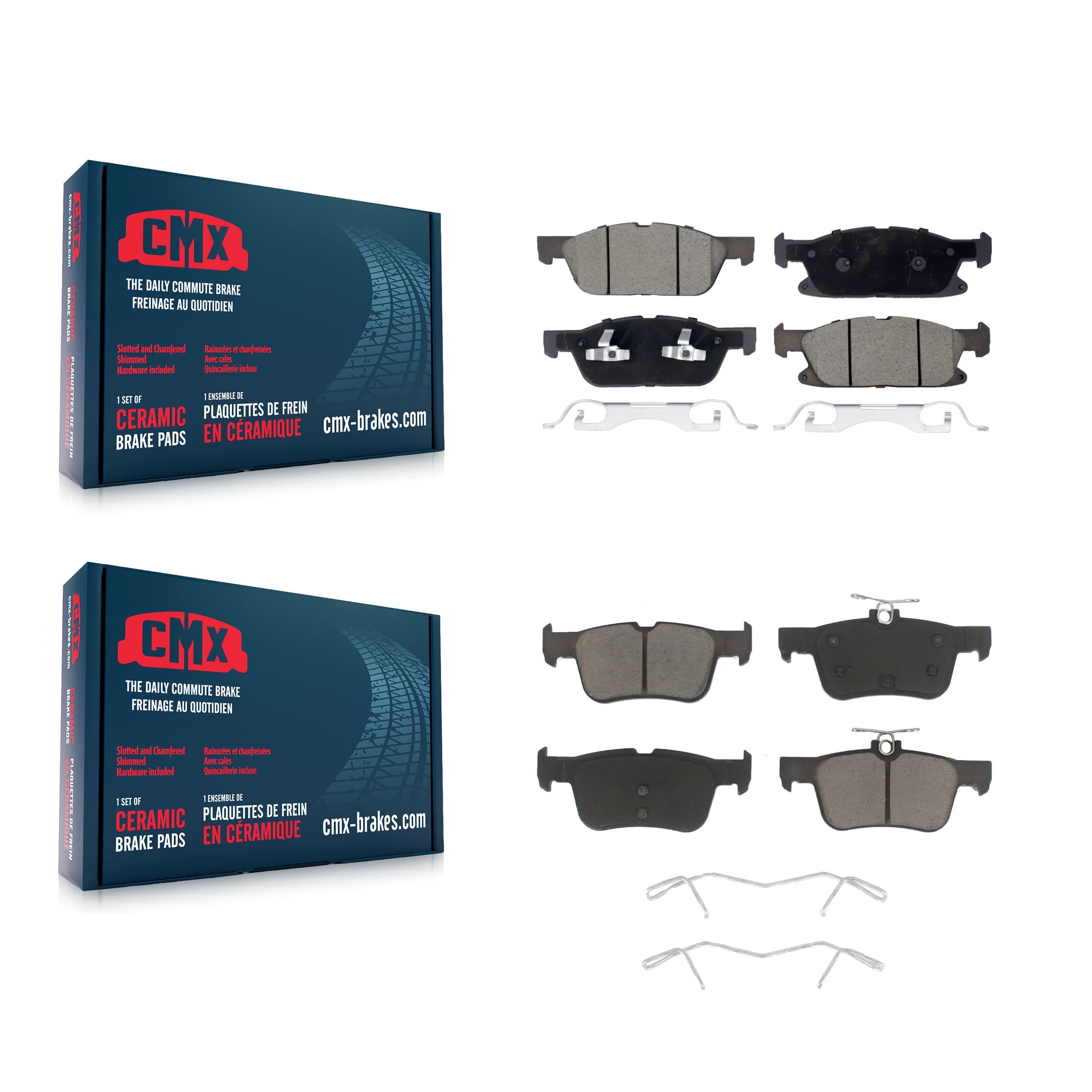 CMX - KCX-100539 - Front and Rear Disc Brake Pad Kits image 1
