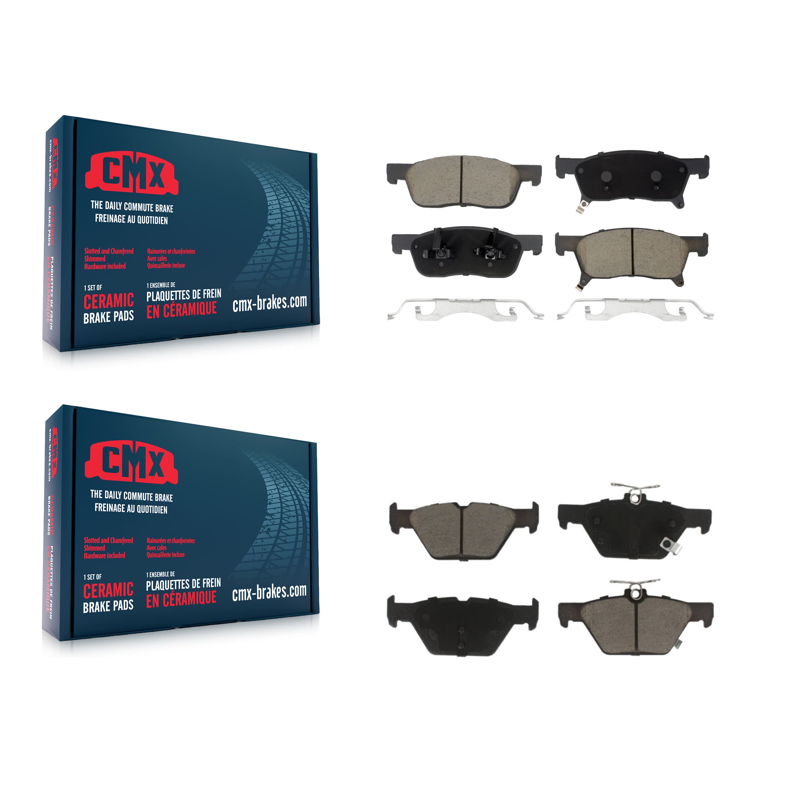 CMX - KCX-100541 - Front and Rear Disc Brake Pad Kits image 1