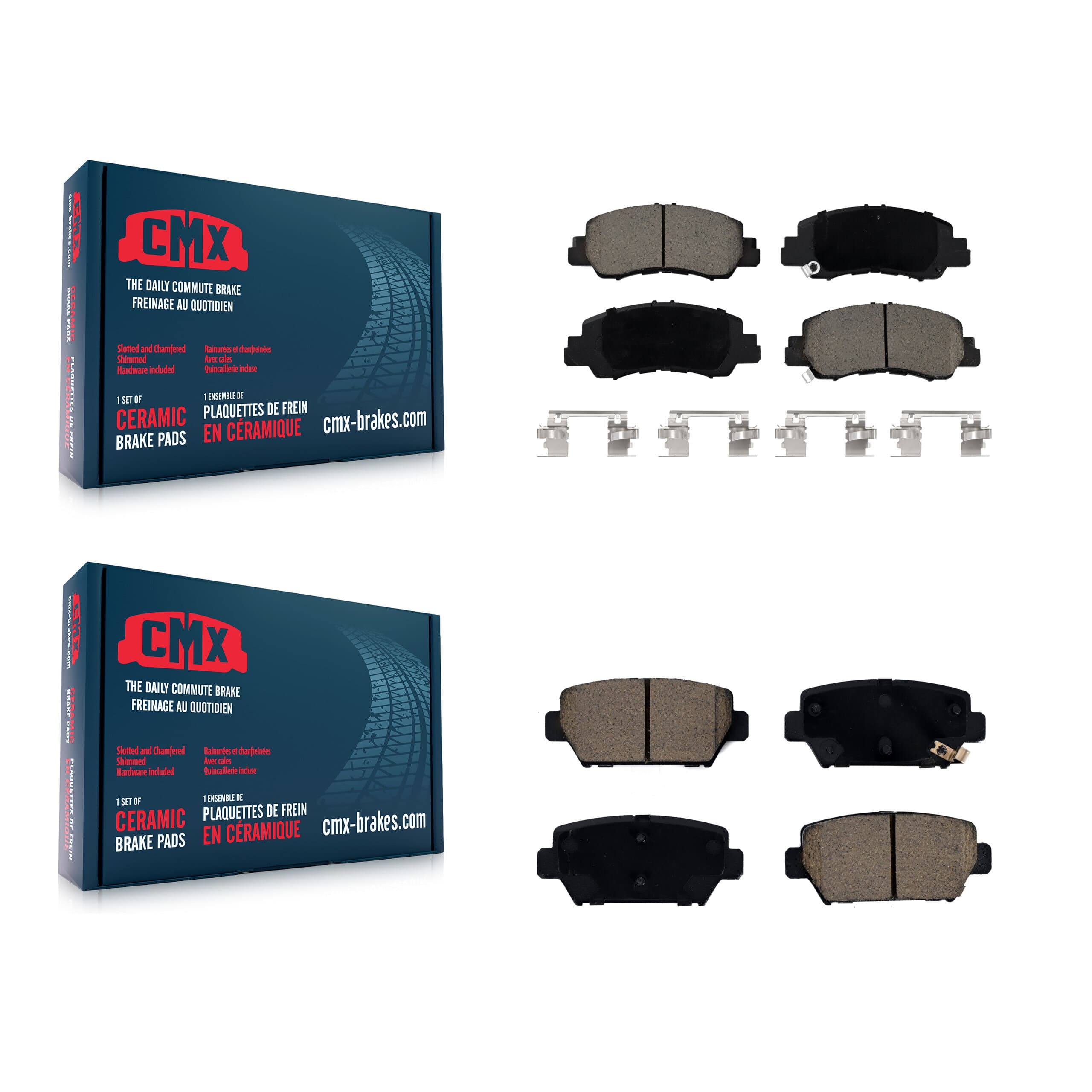 CMX - KCX-100542 - Front and Rear Disc Brake Pad Kits image 1