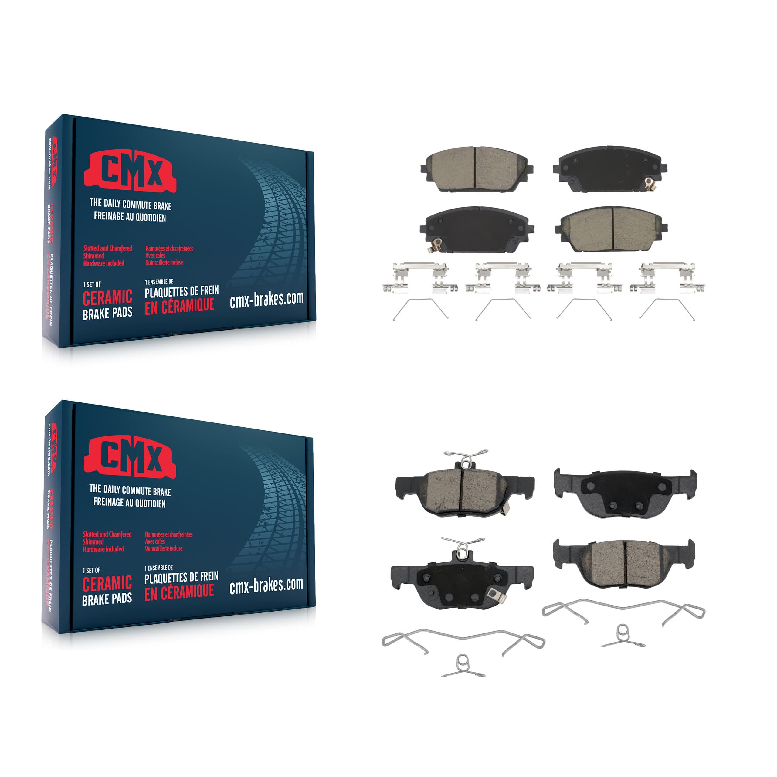 CMX - KCX-100545 - Front and Rear Disc Brake Pad Kits image 1