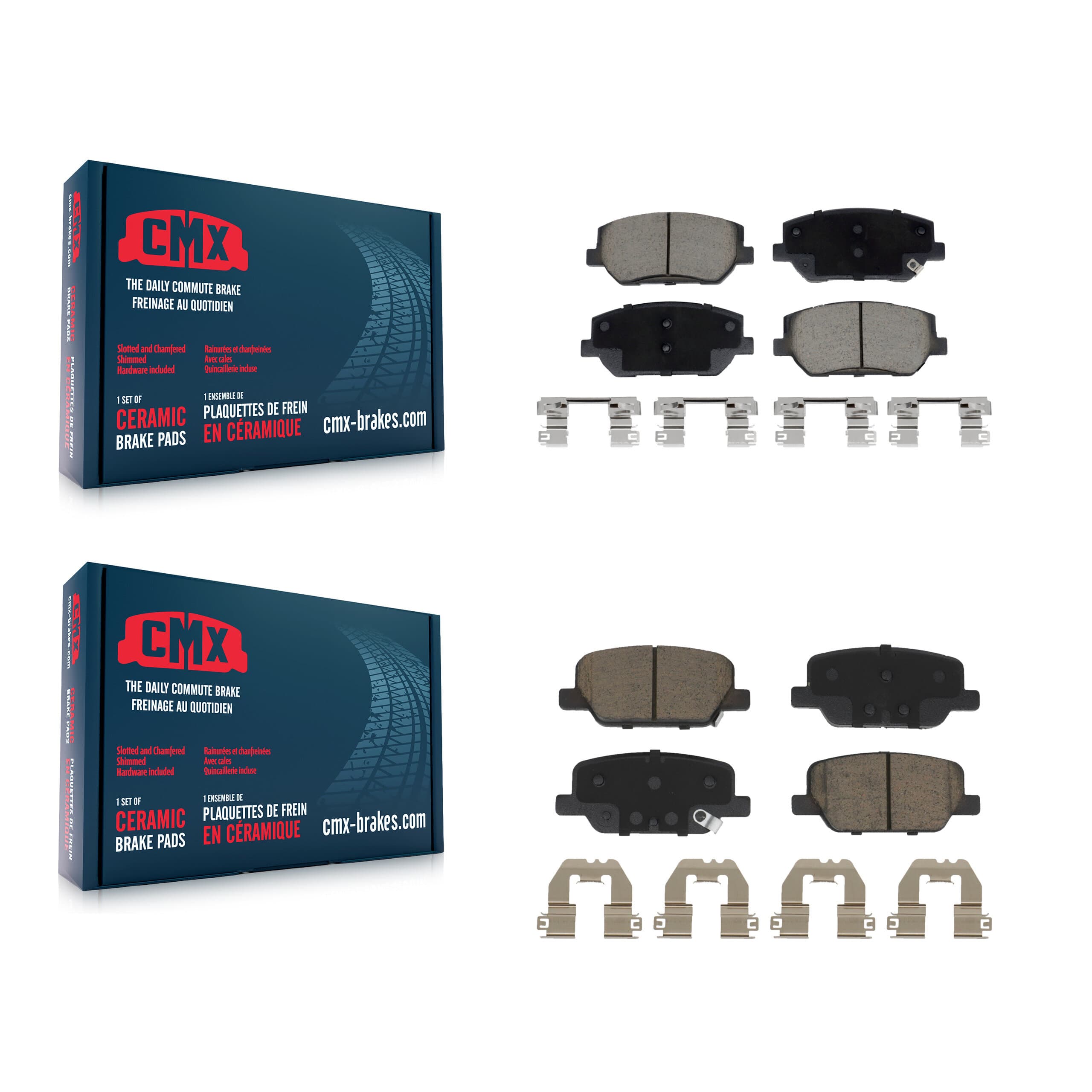 CMX - KCX-100546 - Front and Rear Disc Brake Pad Kits image 1