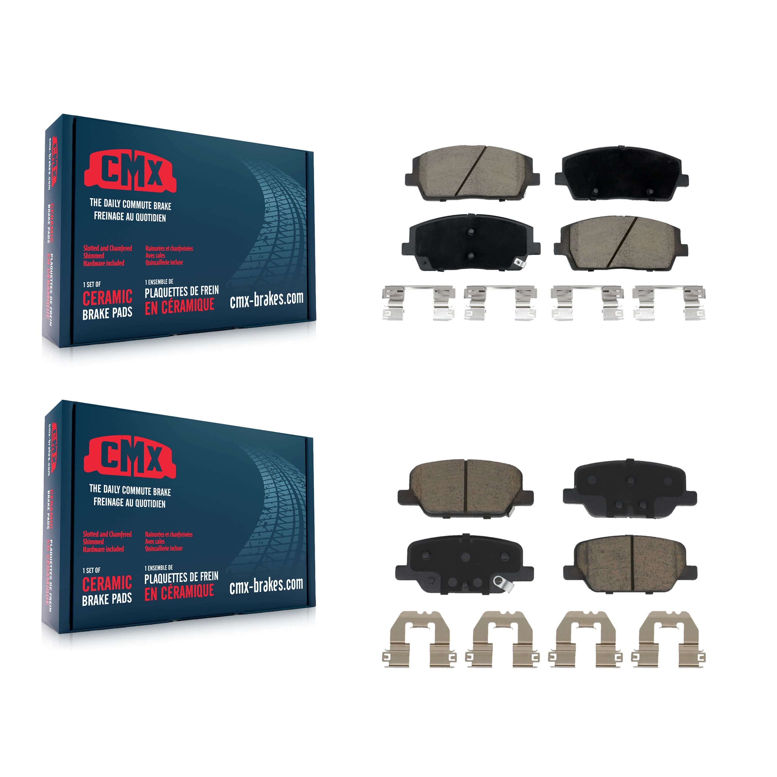 CMX - KCX-100548 - Front and Rear Disc Brake Pad Kits image 1