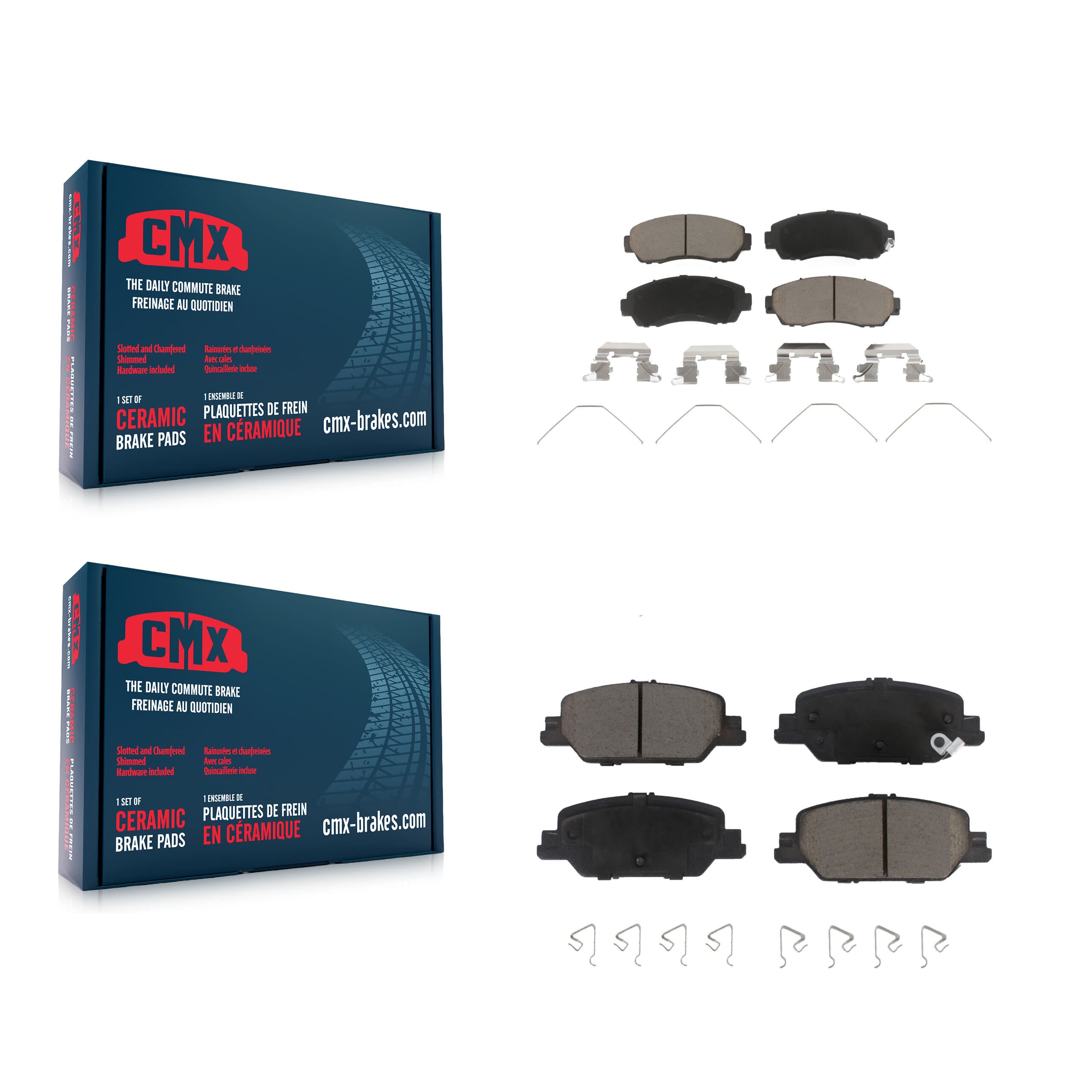CMX - KCX-100550 - Front and Rear Disc Brake Pad Kits image 1