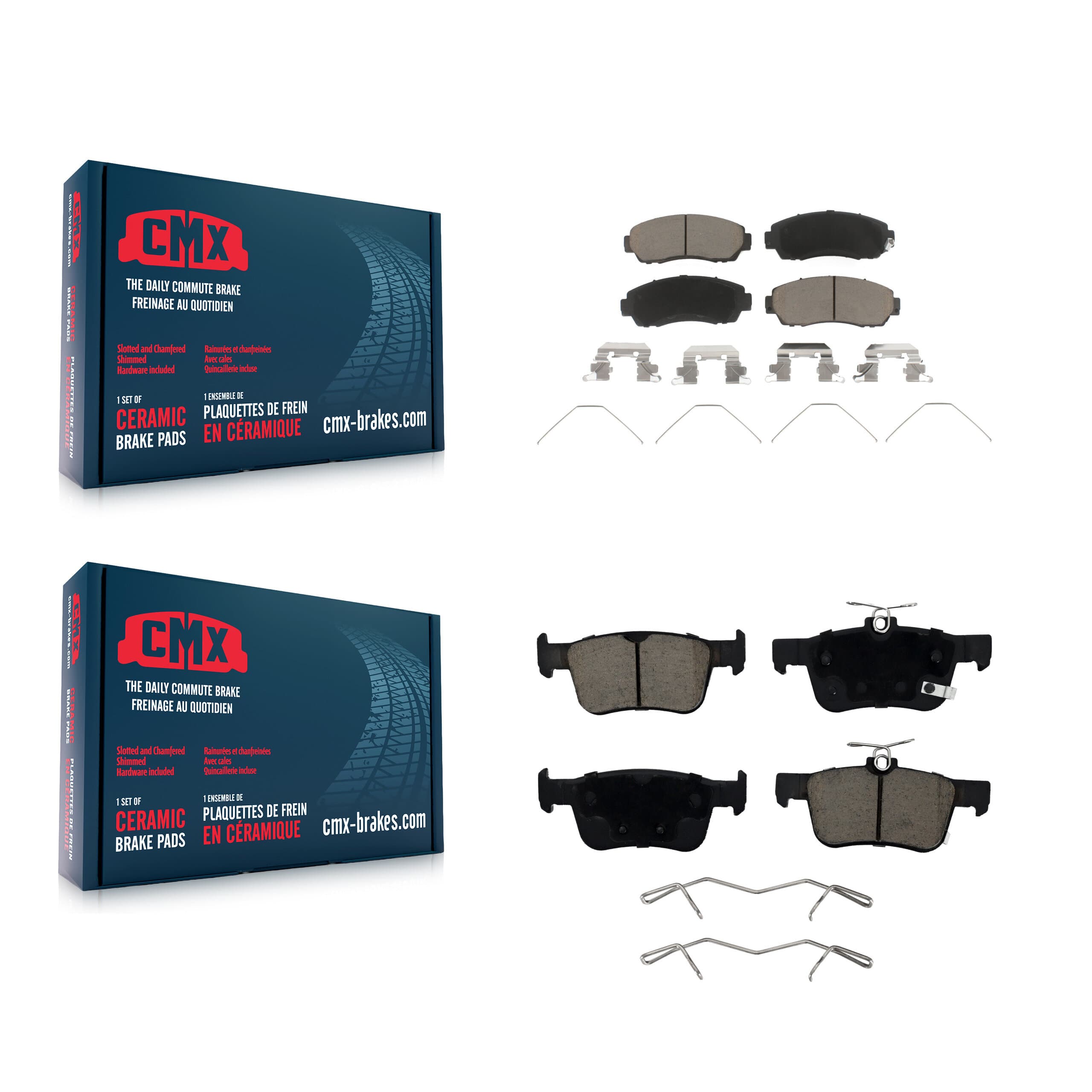 CMX - KCX-100551 - Front and Rear Disc Brake Pad Kits image 1
