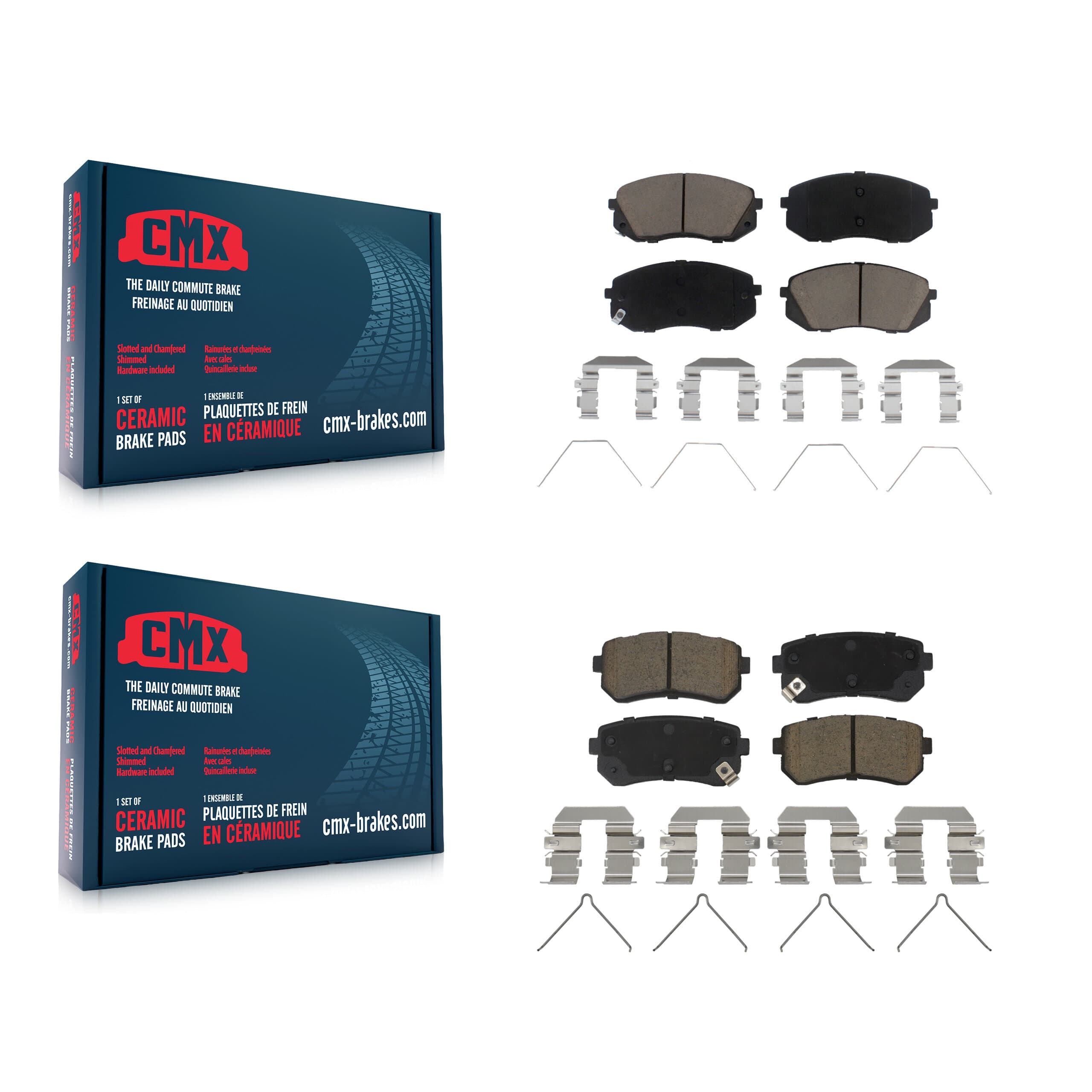 CMX - KCX-100555 - Front and Rear Disc Brake Pad Kits image 1