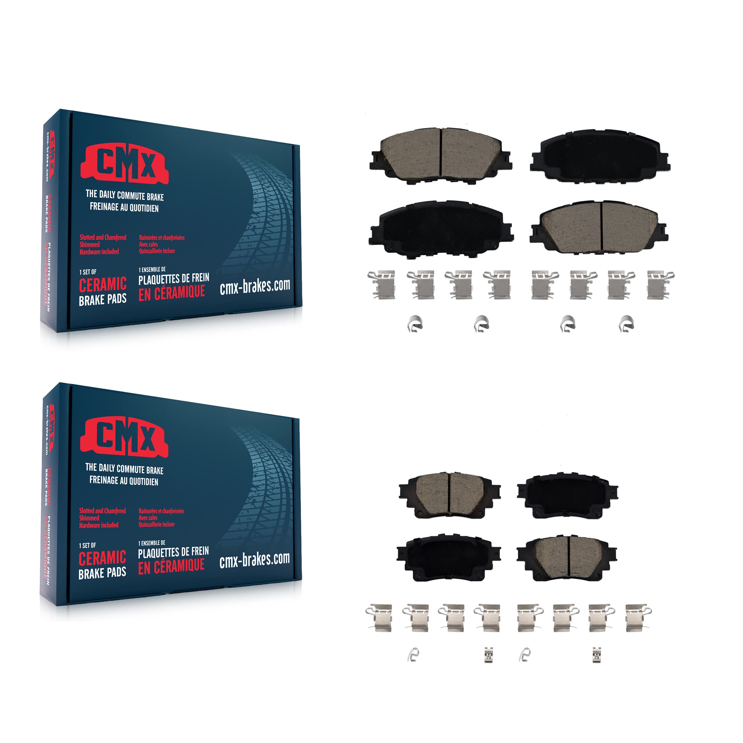 CMX - KCX-100556 - Front and Rear Disc Brake Pad Kits image 1