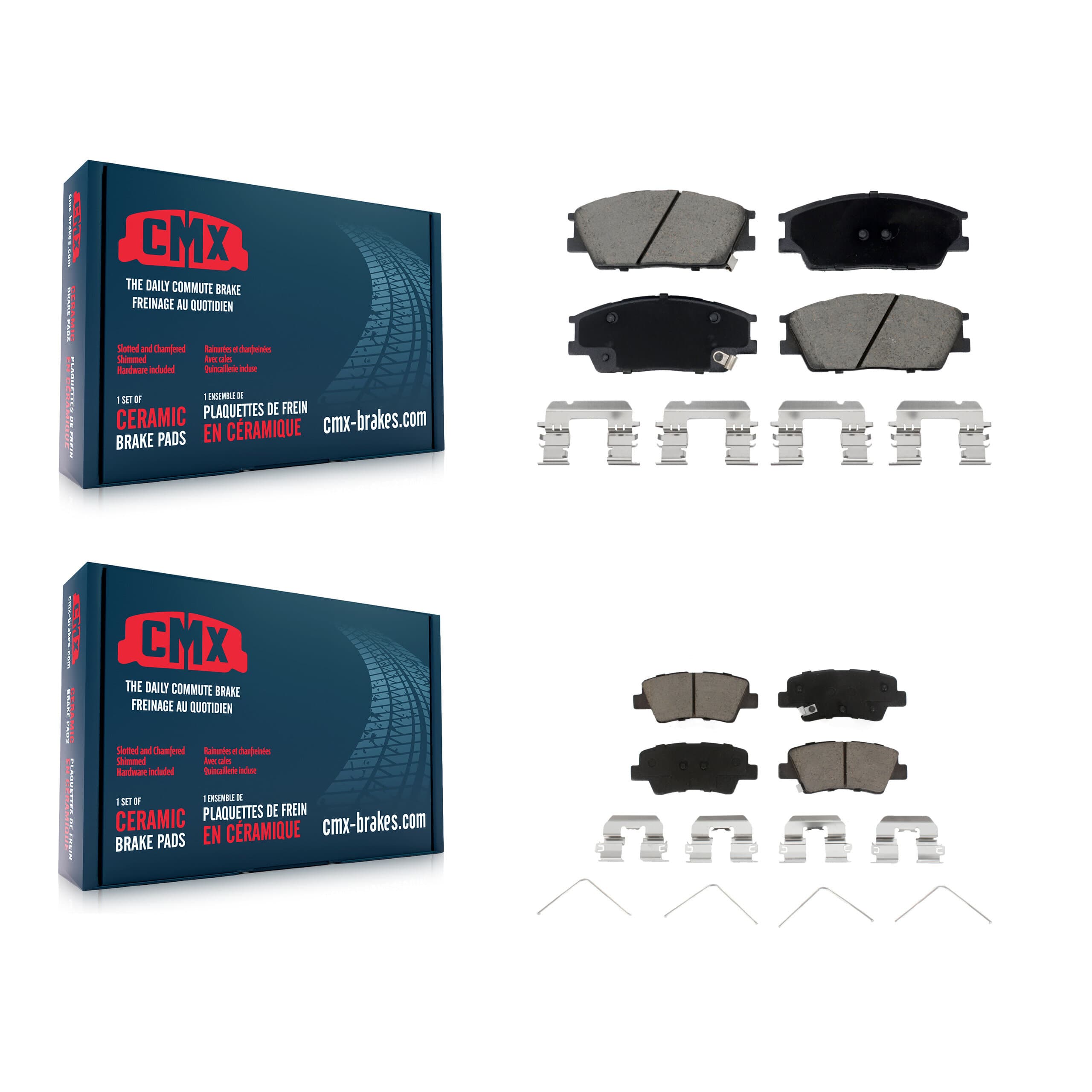 CMX - KCX-100559 - Front and Rear Disc Brake Pad Kits image 1