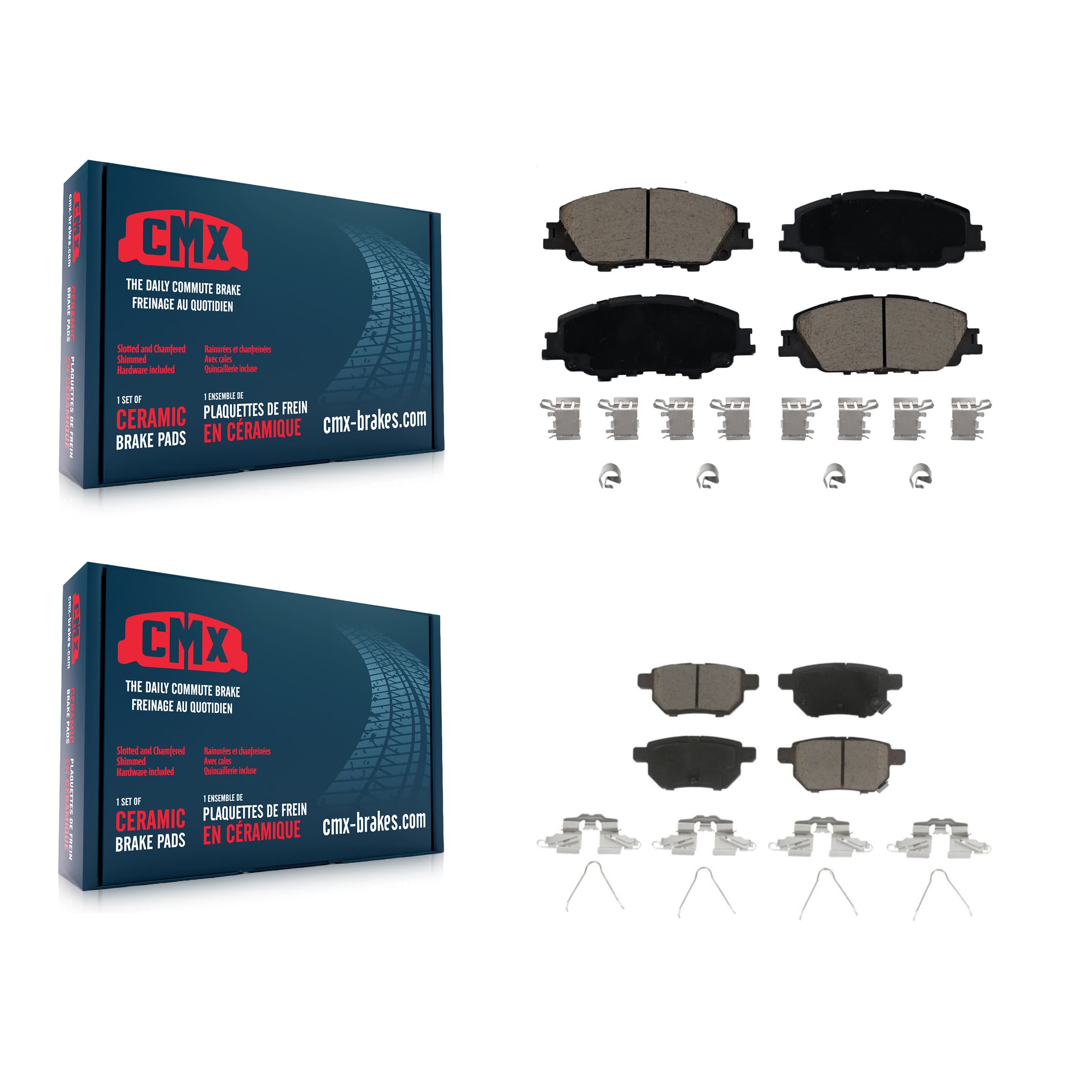 CMX - KCX-100561 - Front and Rear Disc Brake Pad Kits image 1