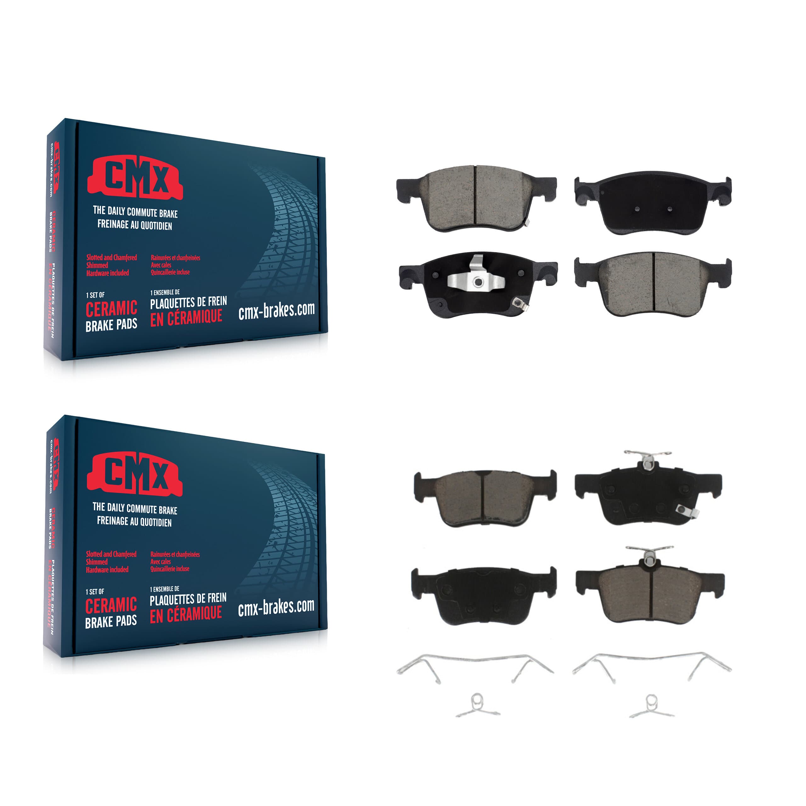 CMX - KCX-100563 - Front and Rear Disc Brake Pad Kits image 1