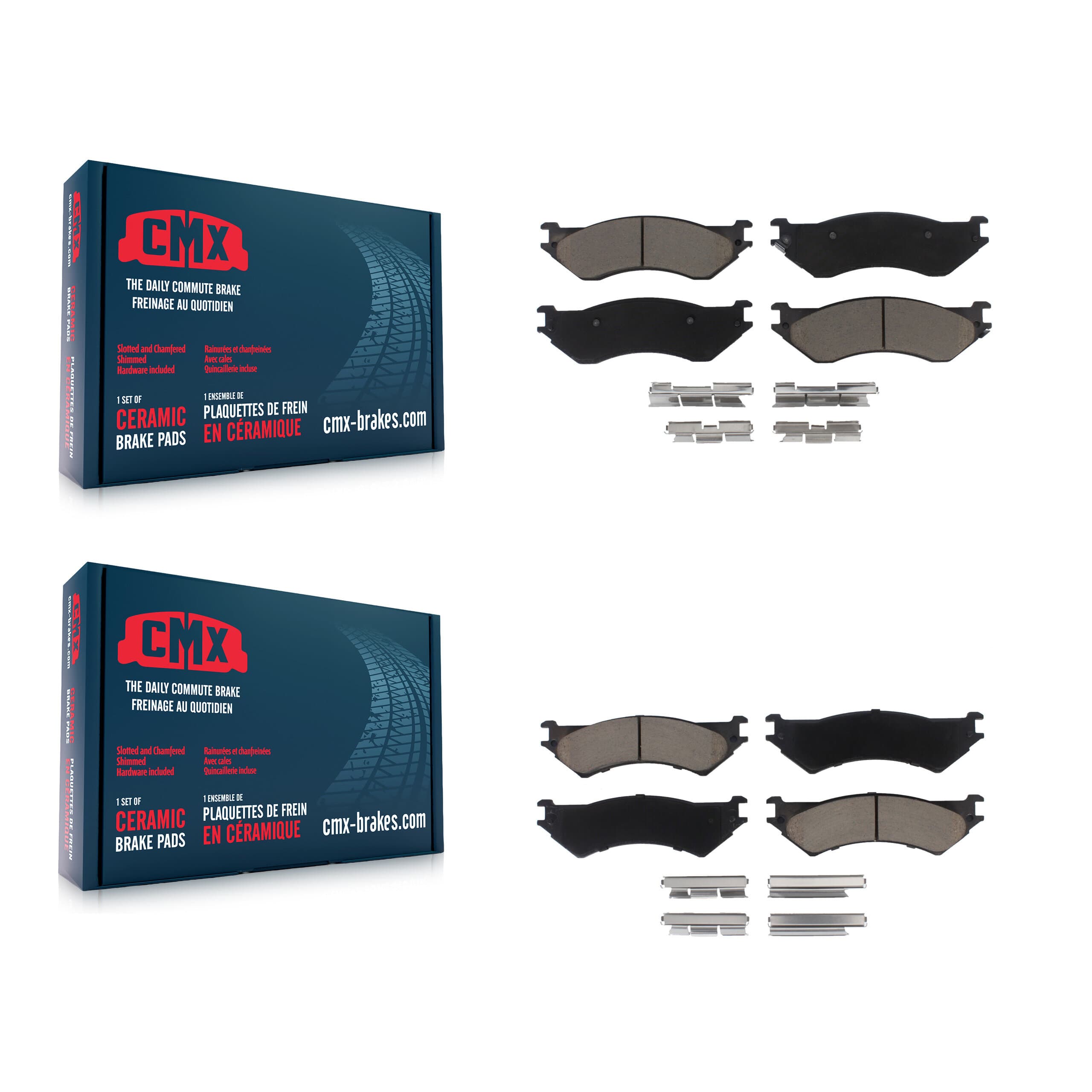 CMX - KCX-100566 - Front and Rear Disc Brake Pad Kits image 1