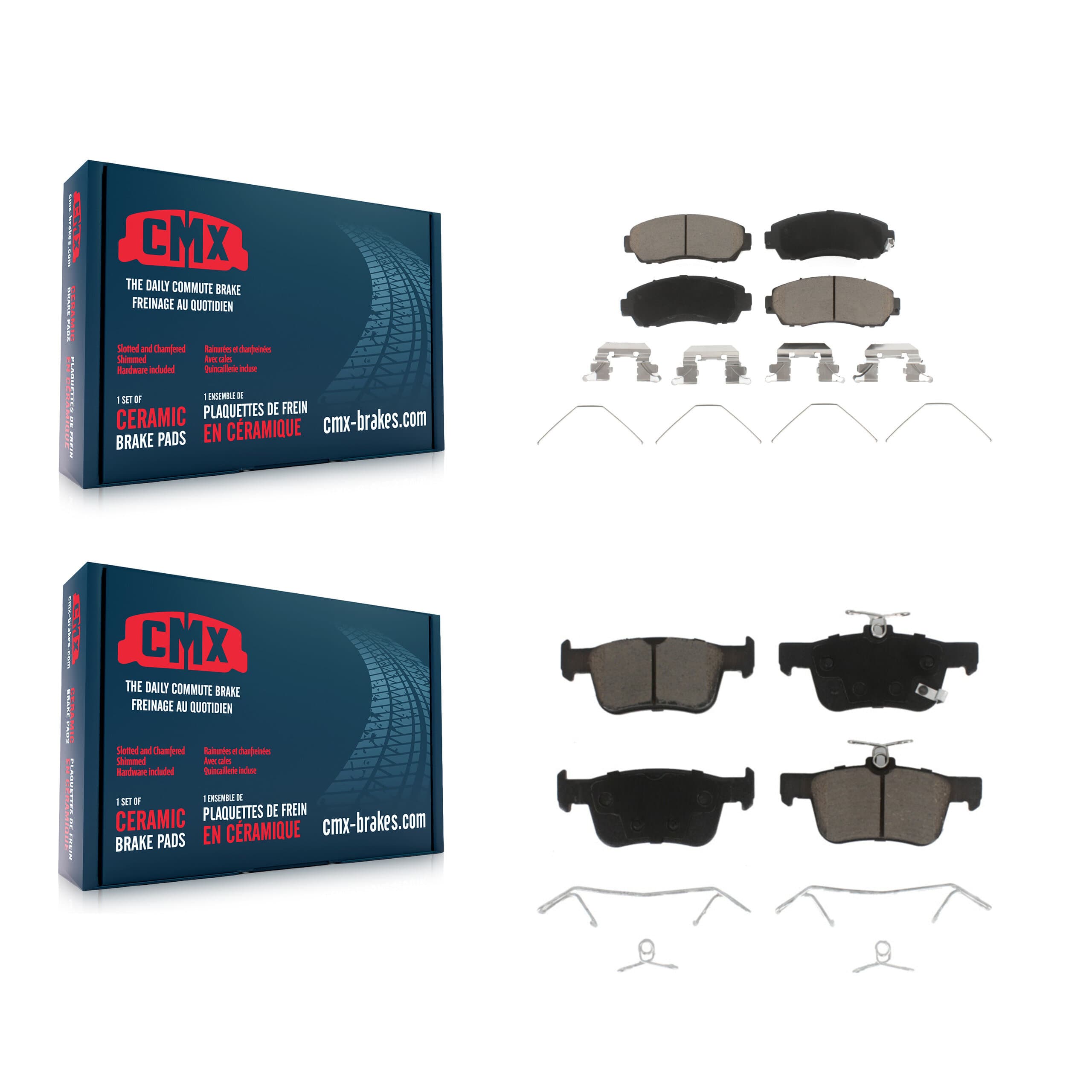 CMX - KCX-100568 - Front and Rear Disc Brake Pad Kits image 1
