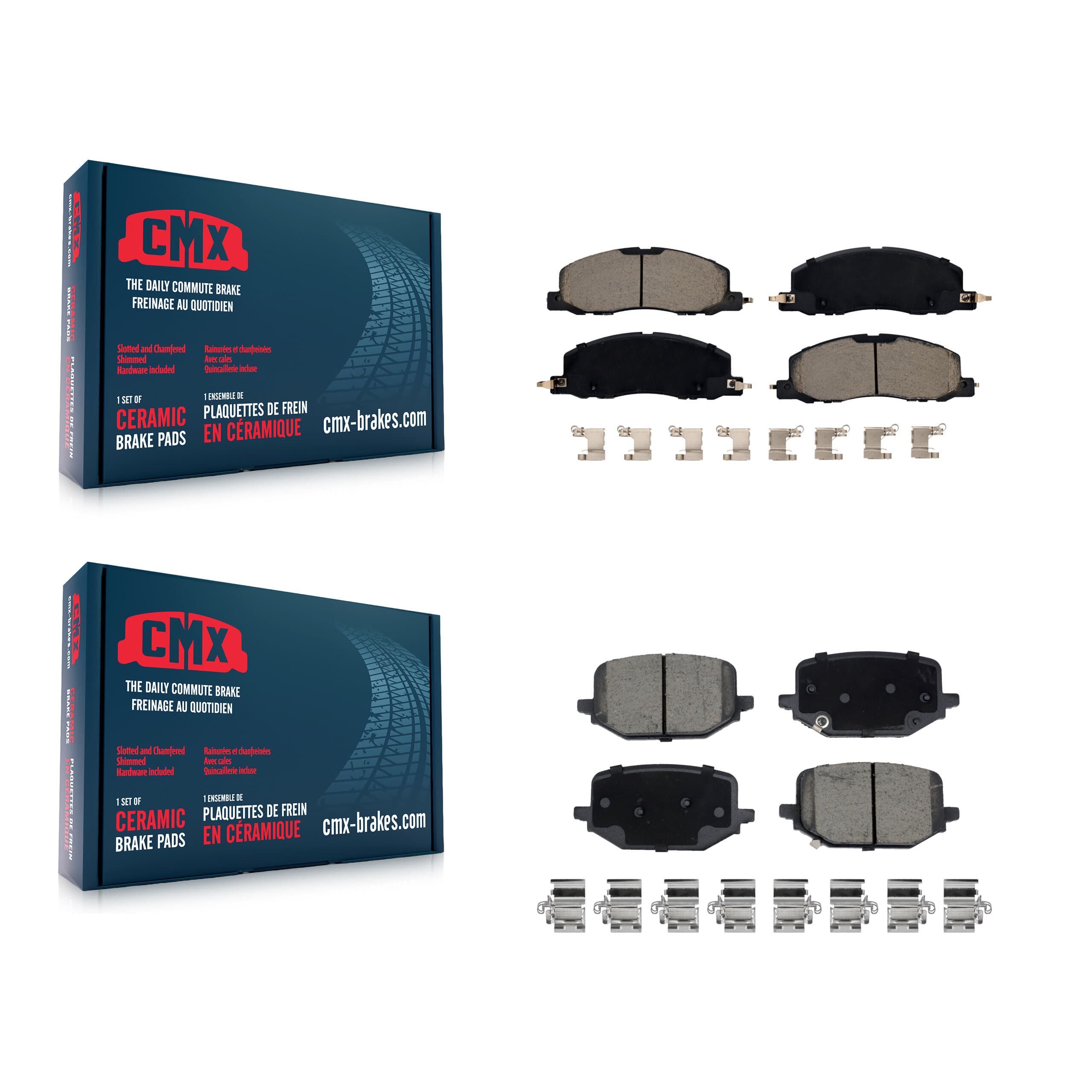 CMX - KCX-100569 - Front and Rear Disc Brake Pad Kits image 1