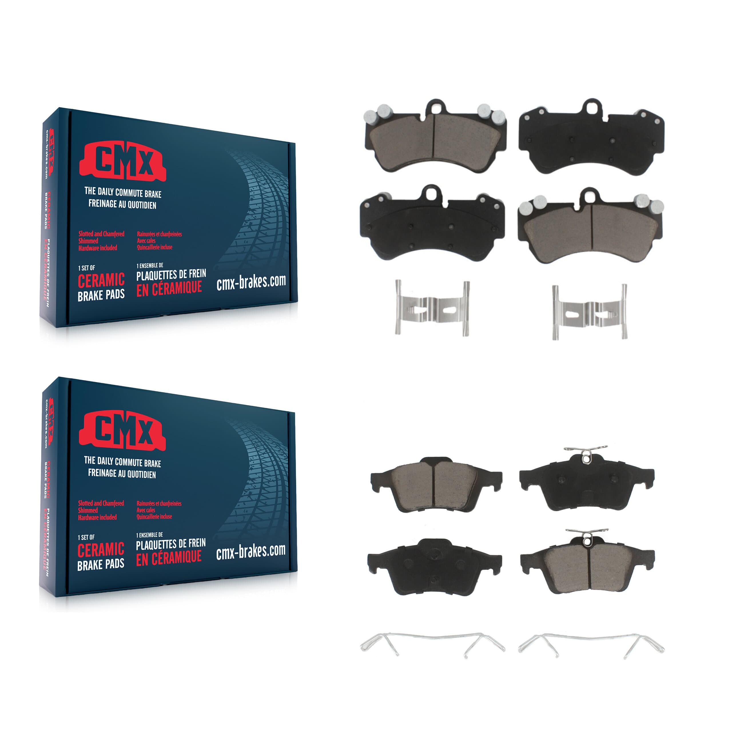 CMX - KCX-100574 - Front and Rear Disc Brake Pad Kits image 1