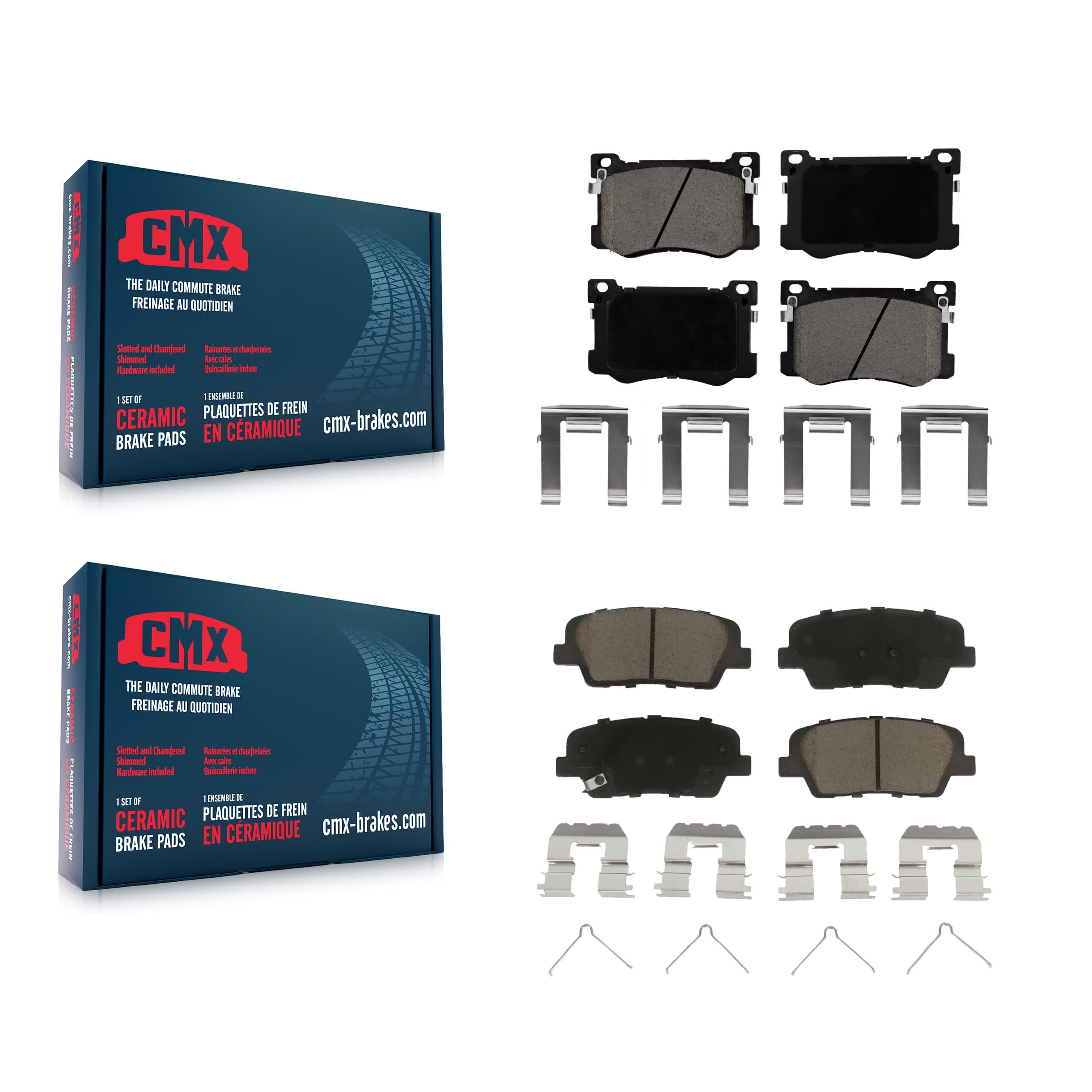 CMX - KCX-100576 - Front and Rear Disc Brake Pad Kits image 1