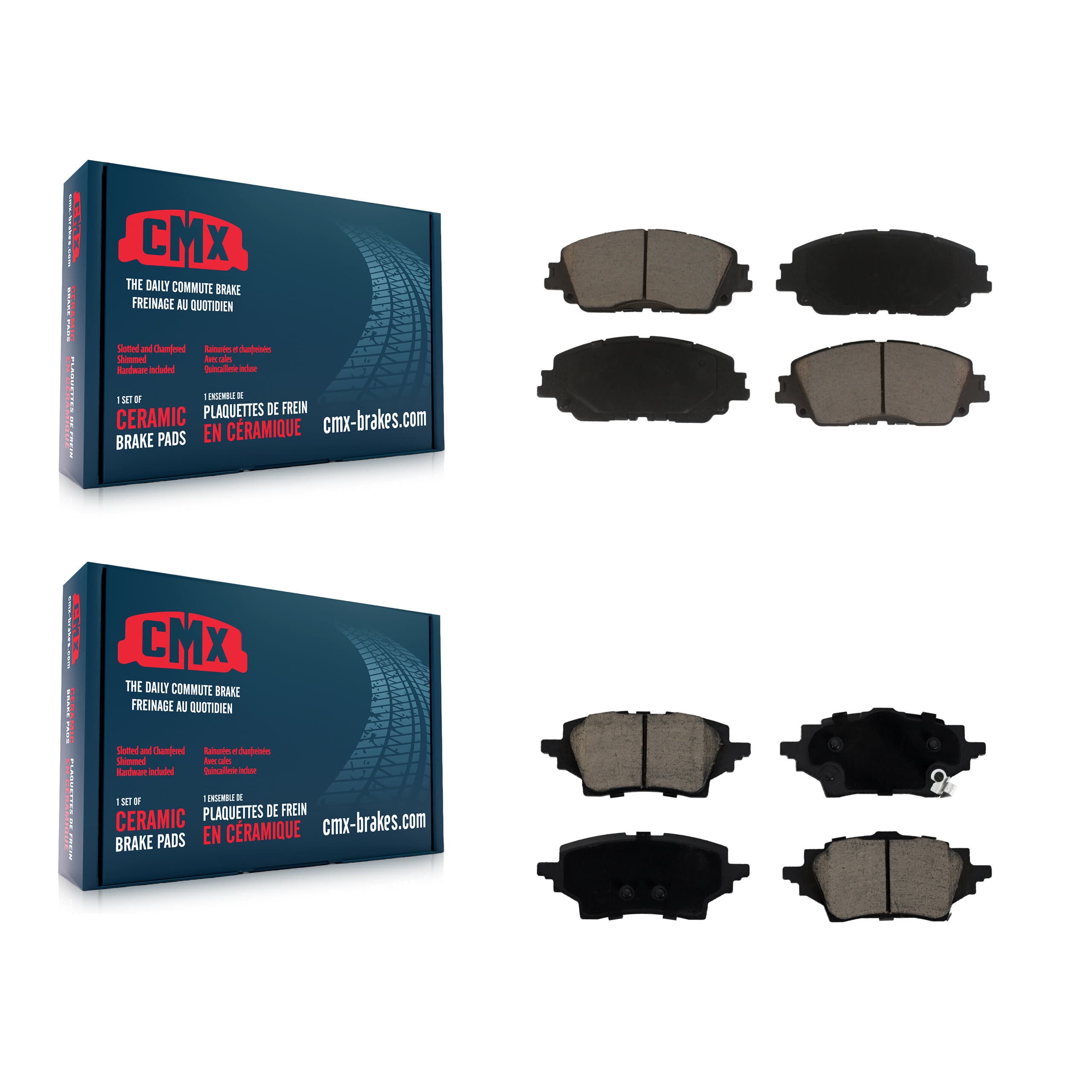 CMX - KCX-100577 - Front and Rear Disc Brake Pad Kits image 1