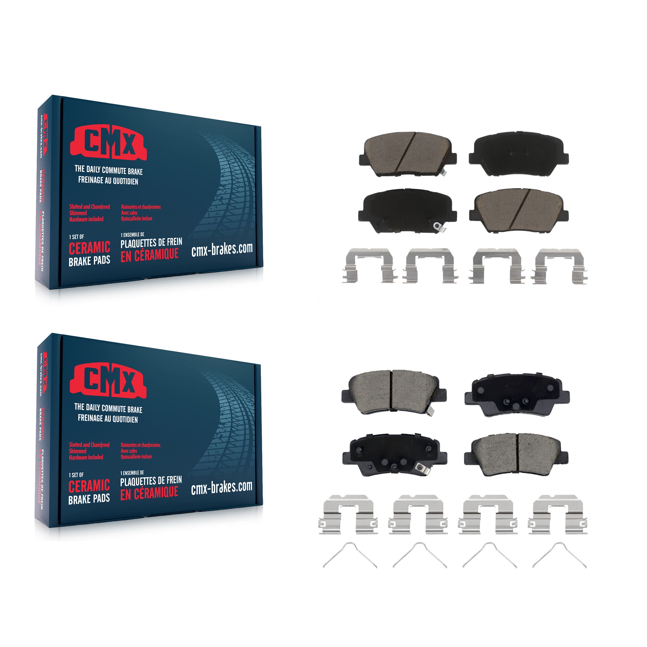 CMX - KCX-100579 - Front and Rear Disc Brake Pad Kits image 1