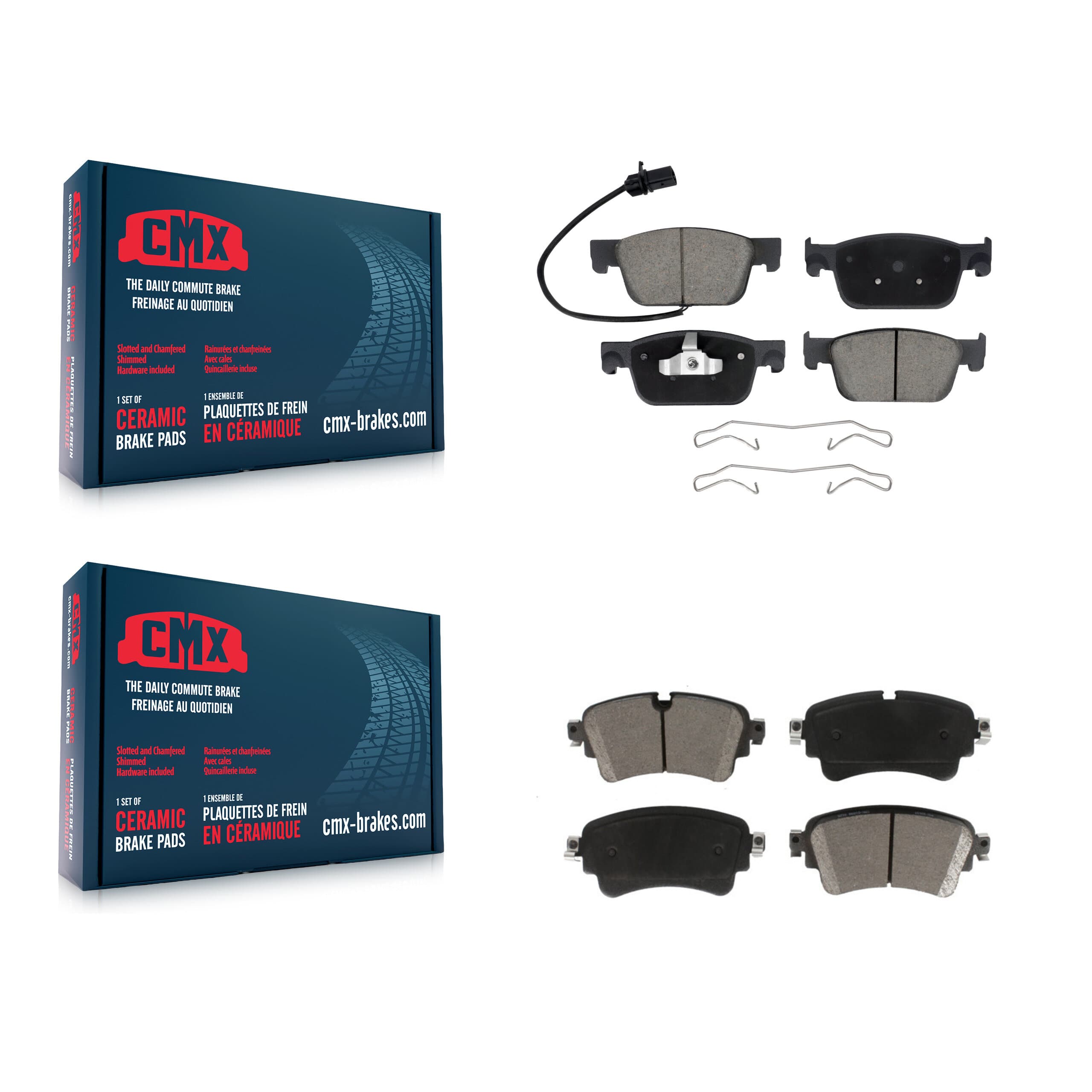 CMX - KCX-100584 - Front and Rear Disc Brake Pad Kits image 1