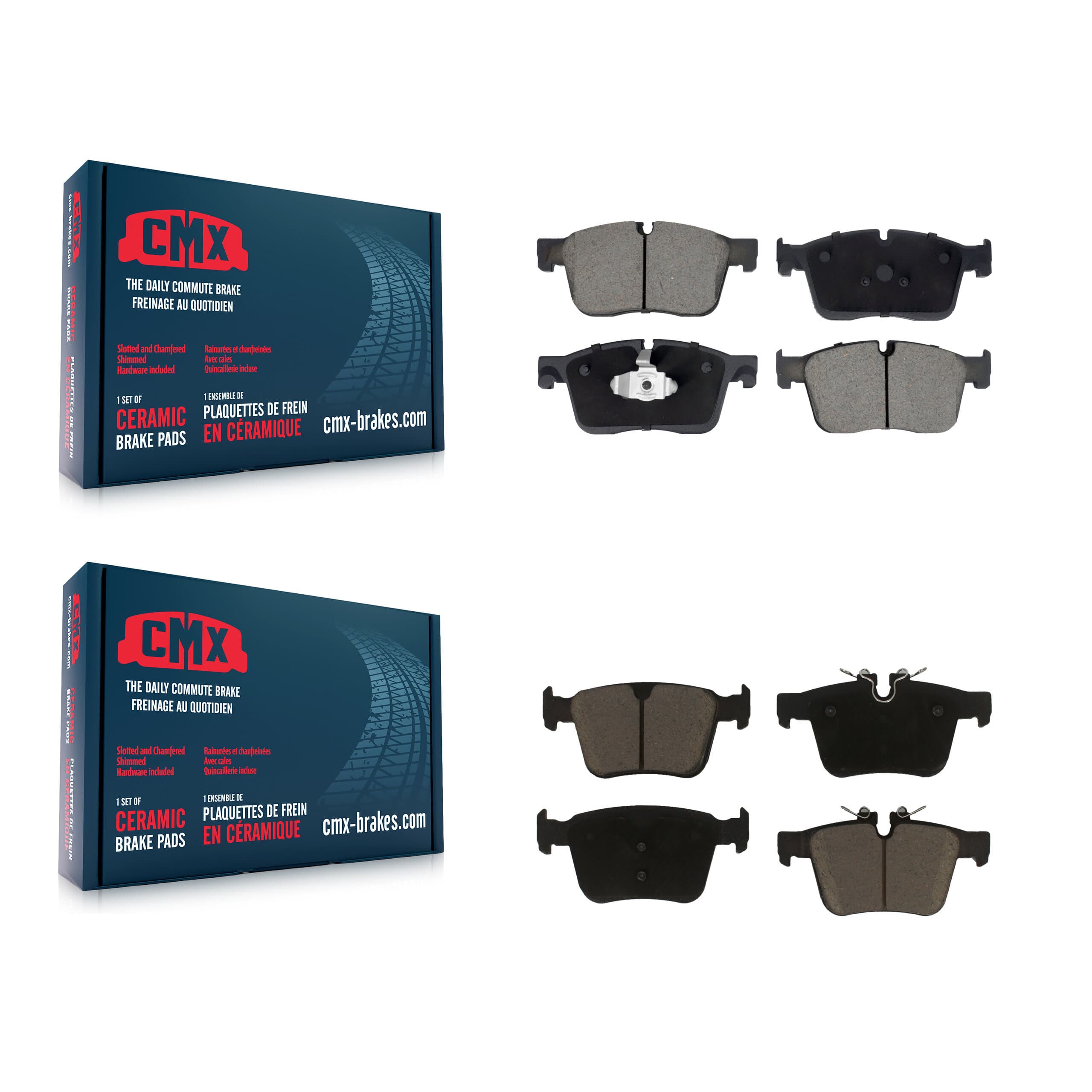 CMX - KCX-100585 - Front and Rear Disc Brake Pad Kits image 1