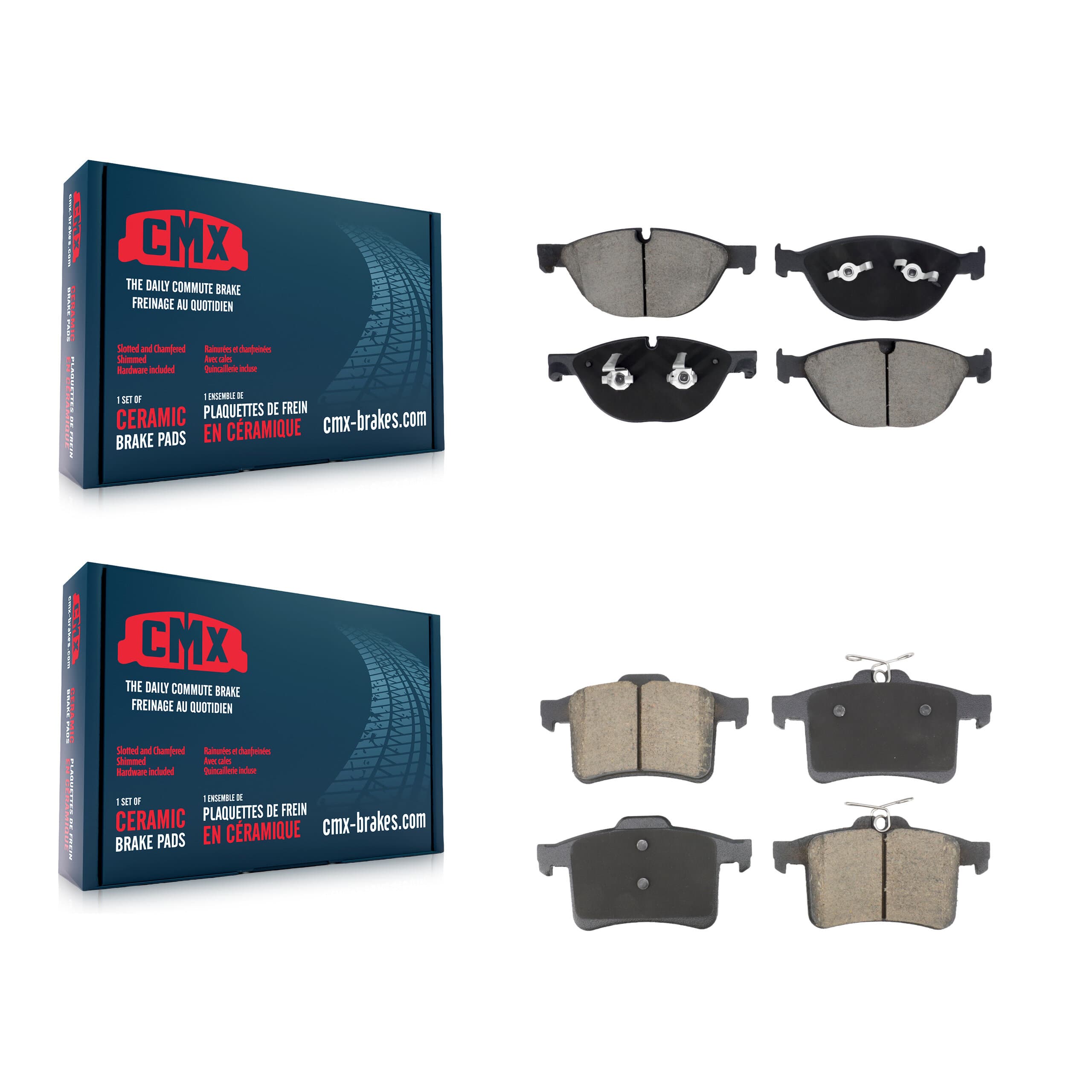CMX - KCX-100587 - Front and Rear Disc Brake Pad Kits image 1