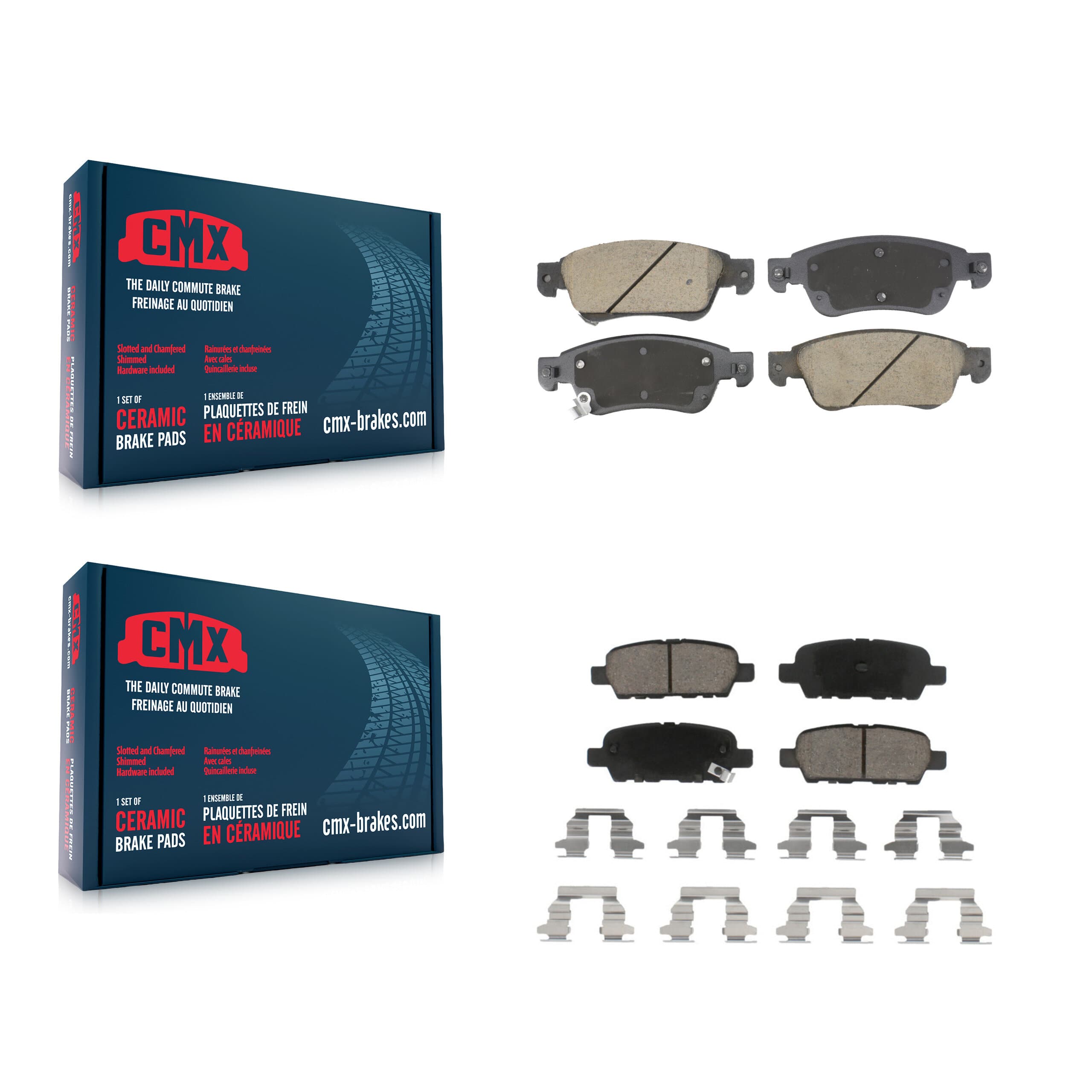 CMX - KCX-100589 - Front and Rear Disc Brake Pad Kits image 1