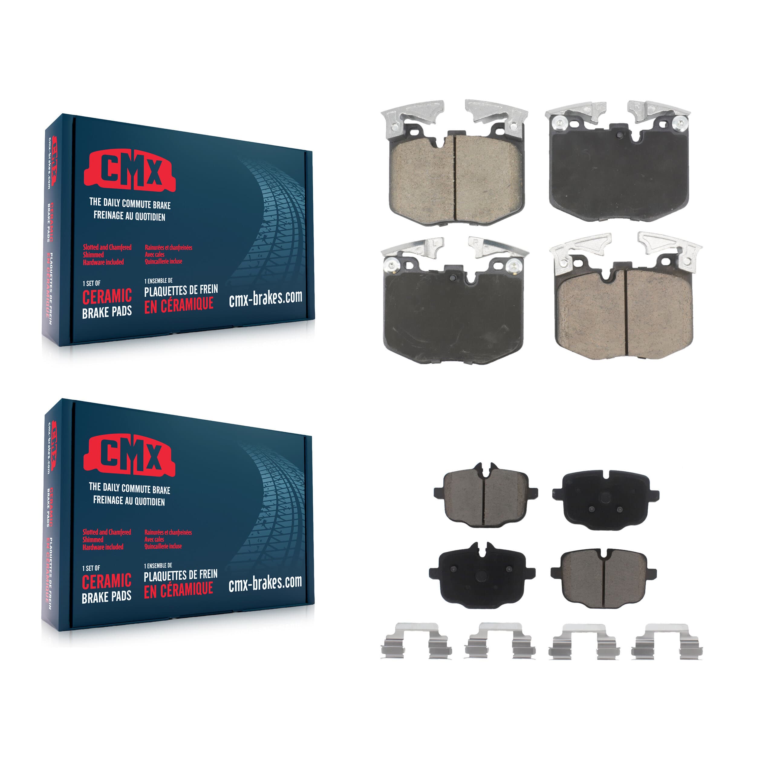 CMX - KCX-100595 - Front and Rear Disc Brake Pad Kits image 1