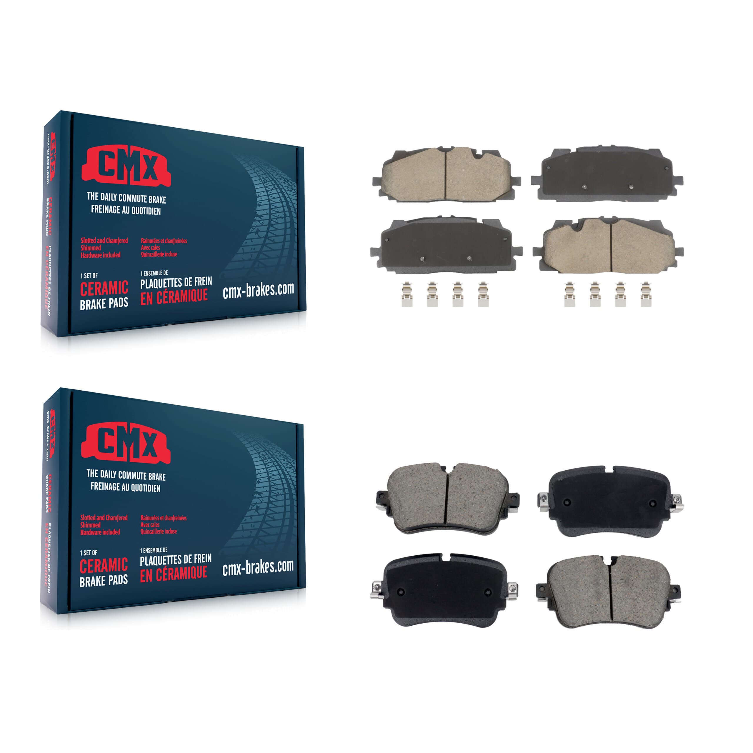 CMX - KCX-100599 - Front and Rear Disc Brake Pad Kits image 1