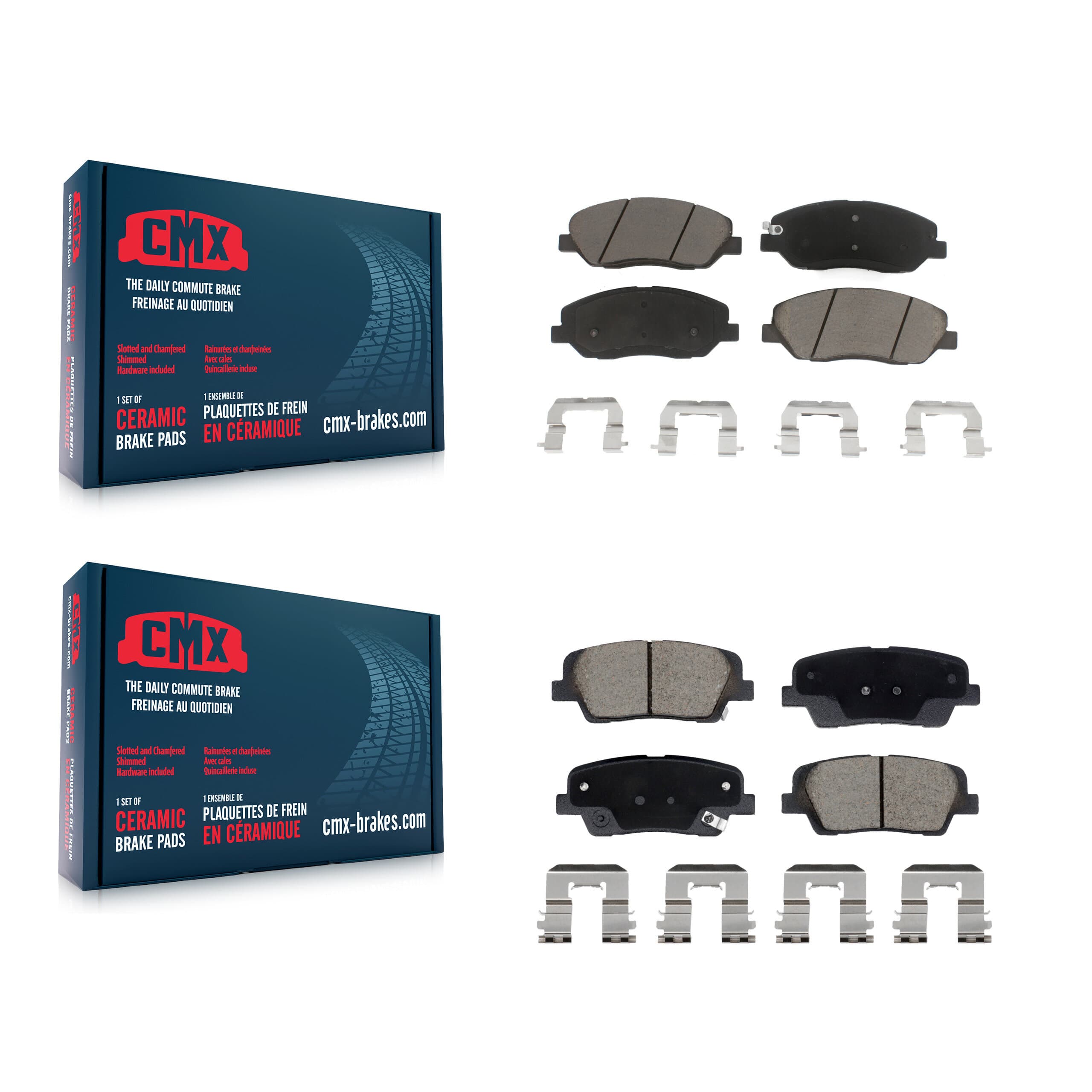 CMX - KCX-100605 - Front and Rear Disc Brake Pad Kits image 1